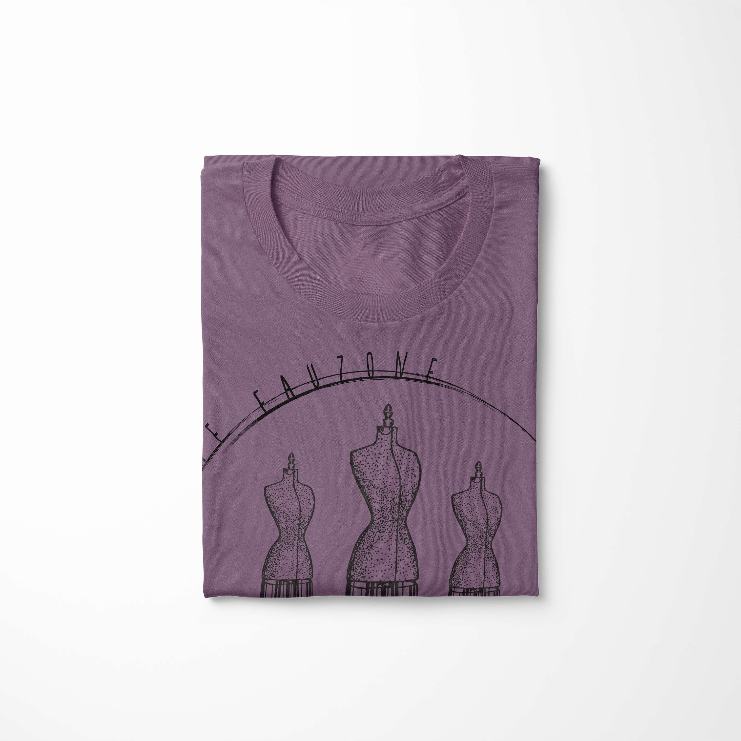 T-Shirt Herren T-Shirt Art Sinus Kleiderform Vintage Shiraz