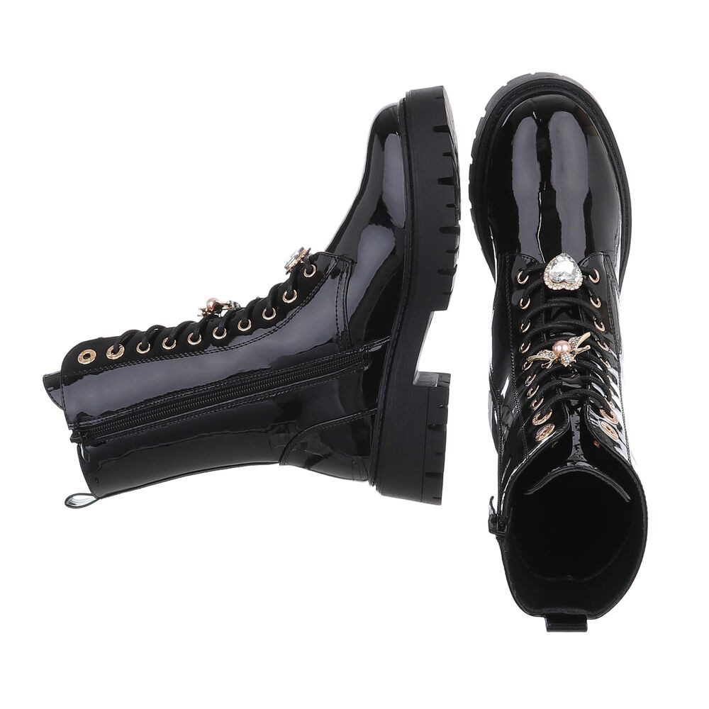 Ital-Design Damen Schnürschuhe Freizeit Schnürstiefelette (87118114) günstig online kaufen