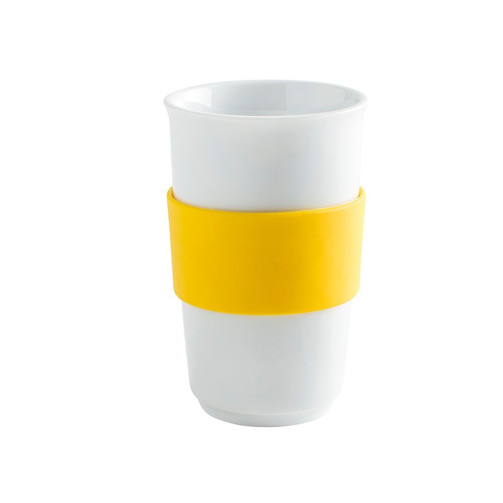KAHLA Coffee-to-go-Becher Fillit Becher + Trinkdeckel, 1-tlg., Porzellan, Made in Germany