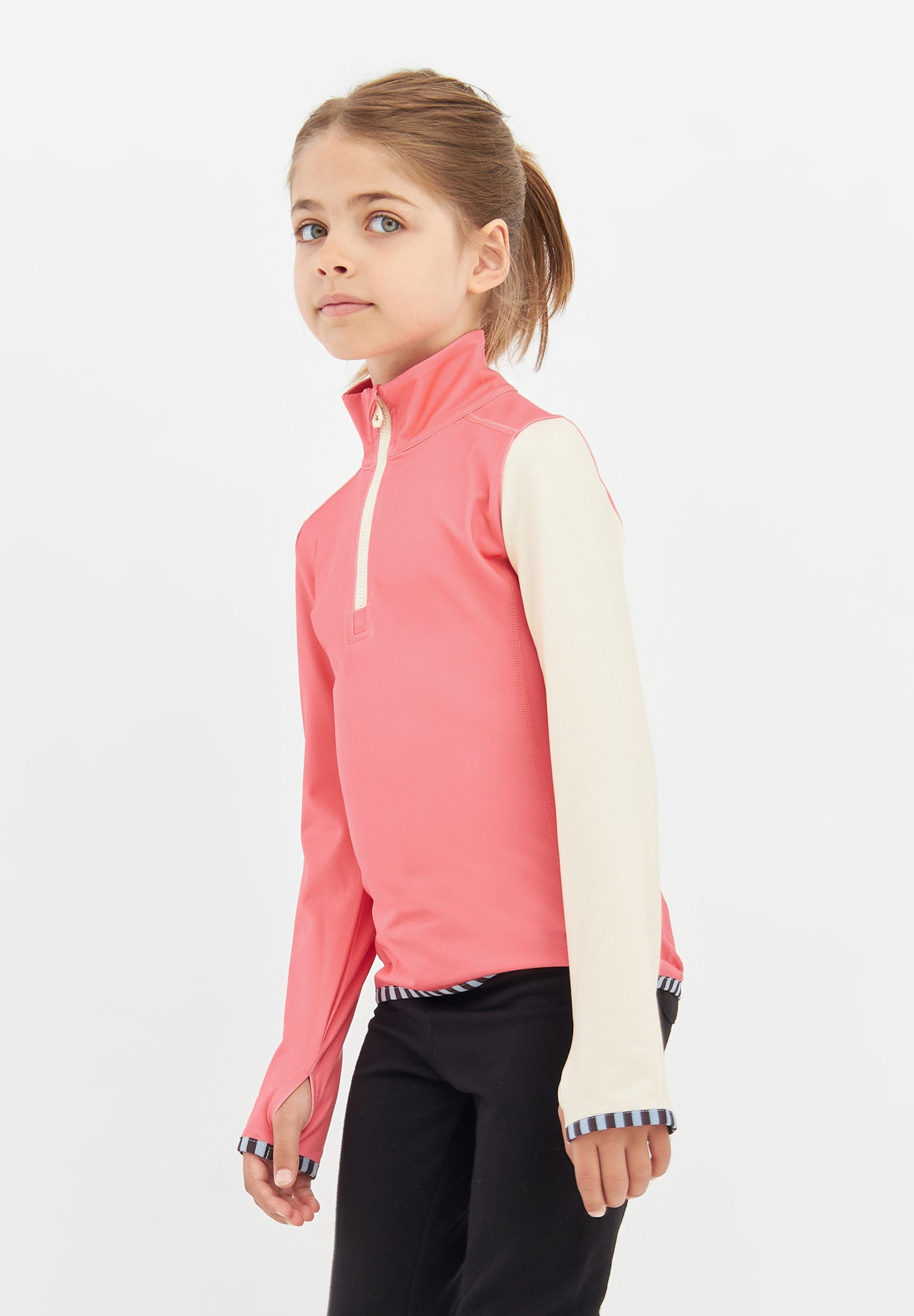 WeeDo Langarmshirt FLAMINGDO-UNIDO Feuchtigkeitsregulierendes Funktionsshirt für Kinder