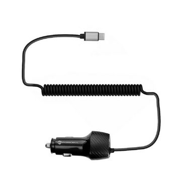 Forcell USB KFZ-Ladegerät QC 3.0 18W + Kabel Typ C 3.0 PD20W (Total 38W) Smartphone-Ladegerät