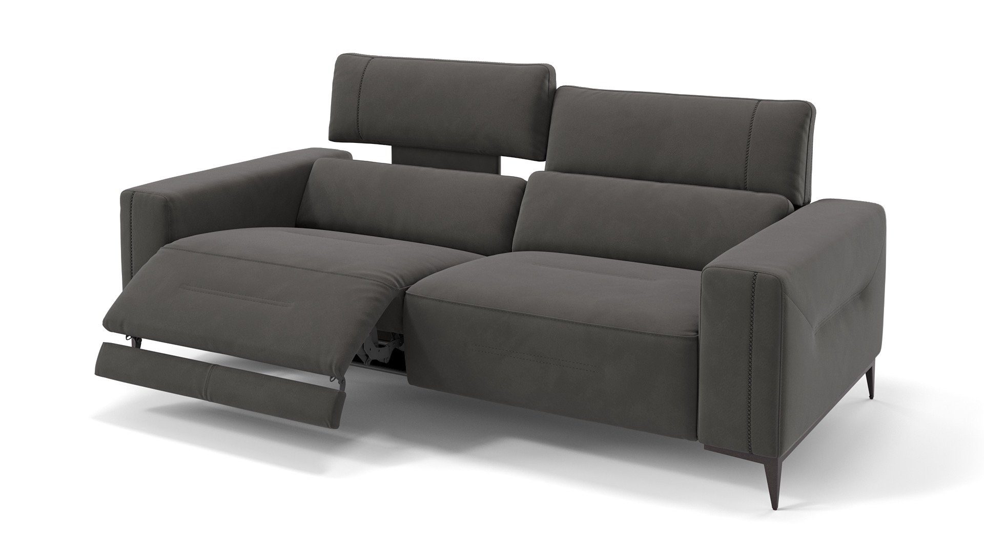 Sofanella 3-Sitzer Stoff TERAMO, Relaxcouch, Designersofa, Designer Sofa, 3er Couch, Sofagarnitur