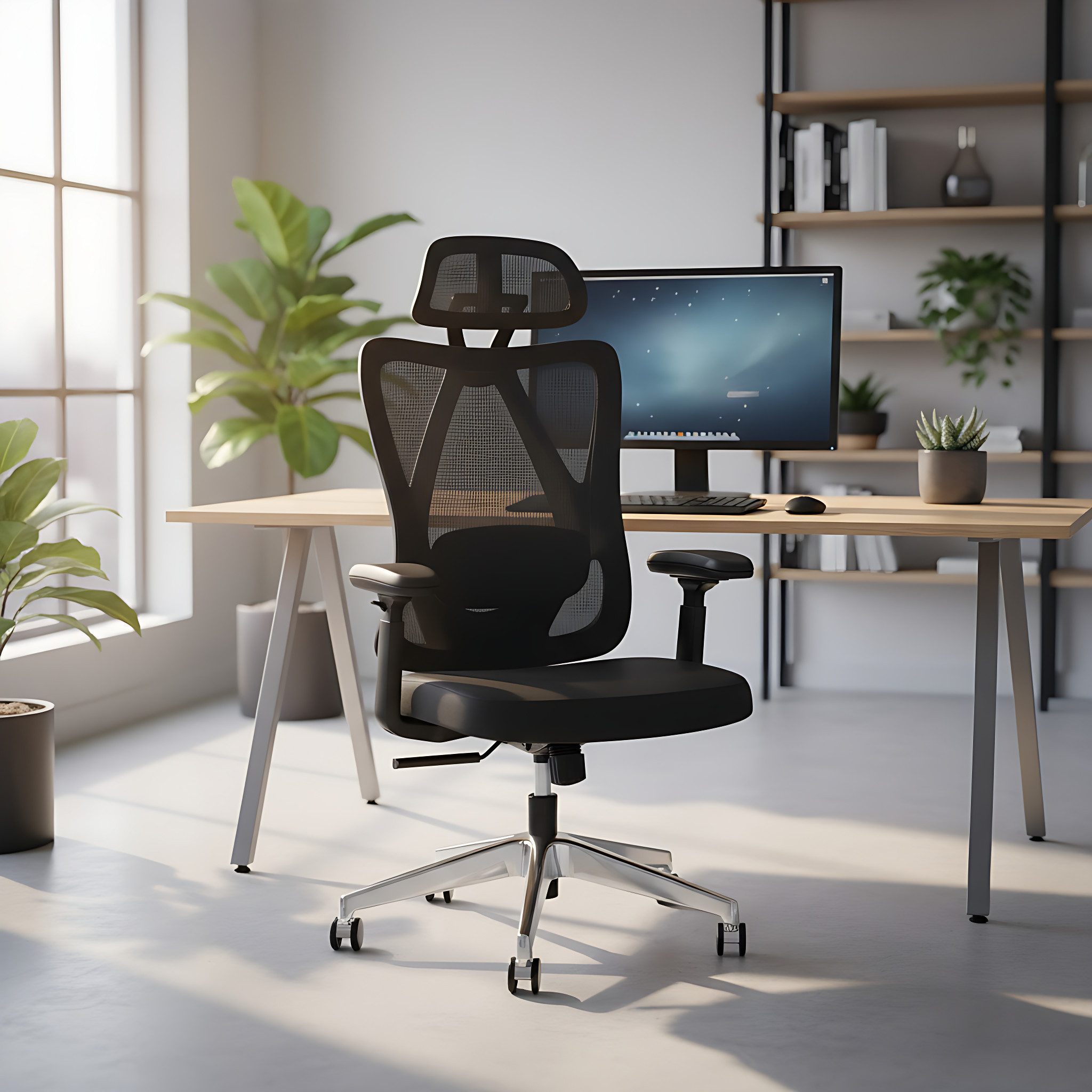 Onbest Bürostuhl PREMIUM Ergonomisch mit Mesh-Rücken, bis 150 kg, 360°-Roll günstig online kaufen