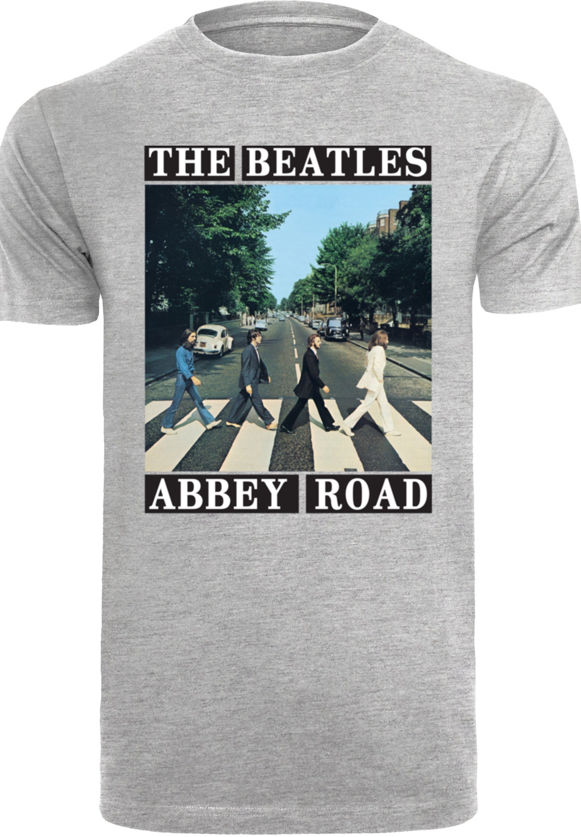T-Shirt Print Band grey heather Beatles Abbey The Road F4NT4STIC