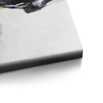 DOTCOMCANVAS® Leinwandbild Macroscopic, Leinwandbild grau Macroscopic moderne abstrakte Kunst Druck Wandbild