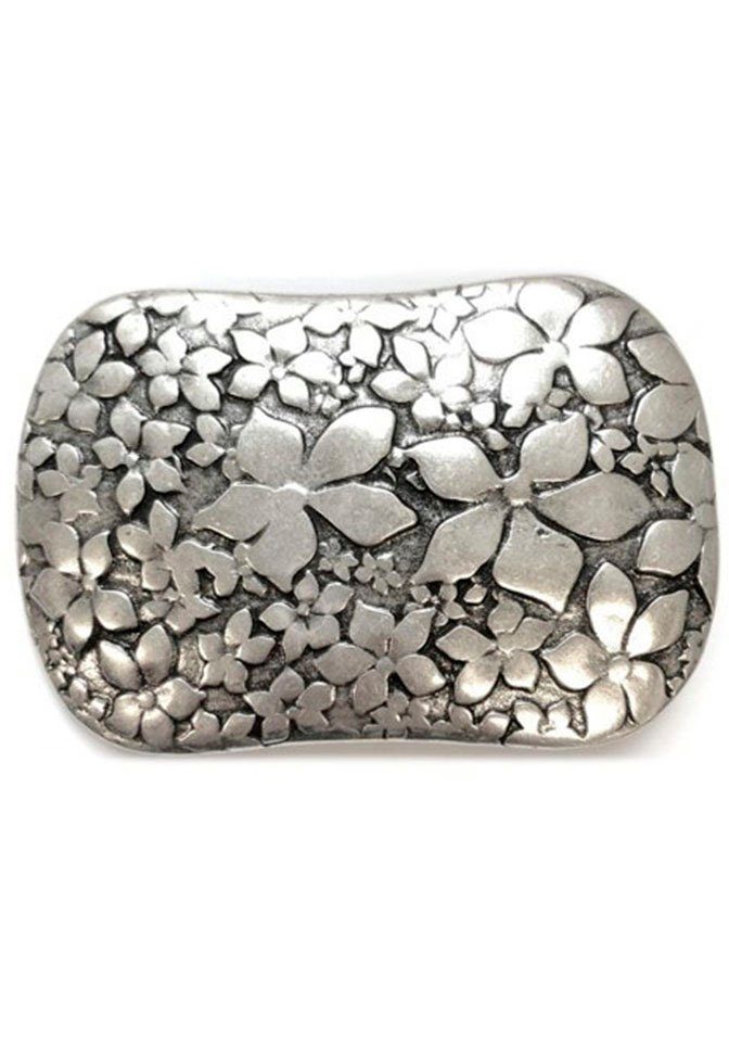 Rettungsring Gürtel Gürtelschnalle 3D Blume Silber günstig online kaufen