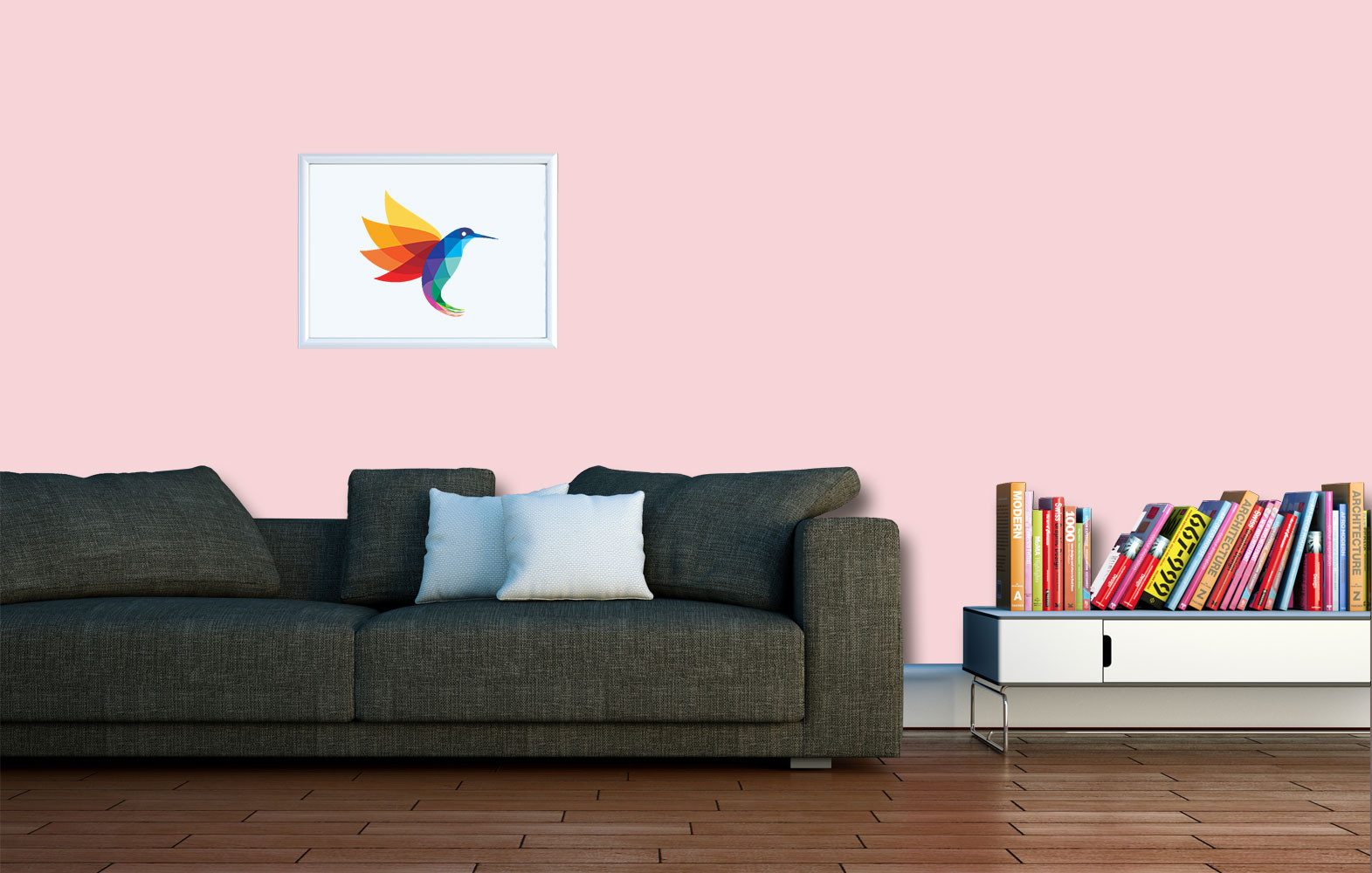 RyFo Colors Wand- und Deckenfarbe Manufakturweiß Violetttöne, 1 L reicht für ca. 8 m², Deckkraft-/Nassabriebklasse 1, matt, atmungsaktiv, für Innenräume