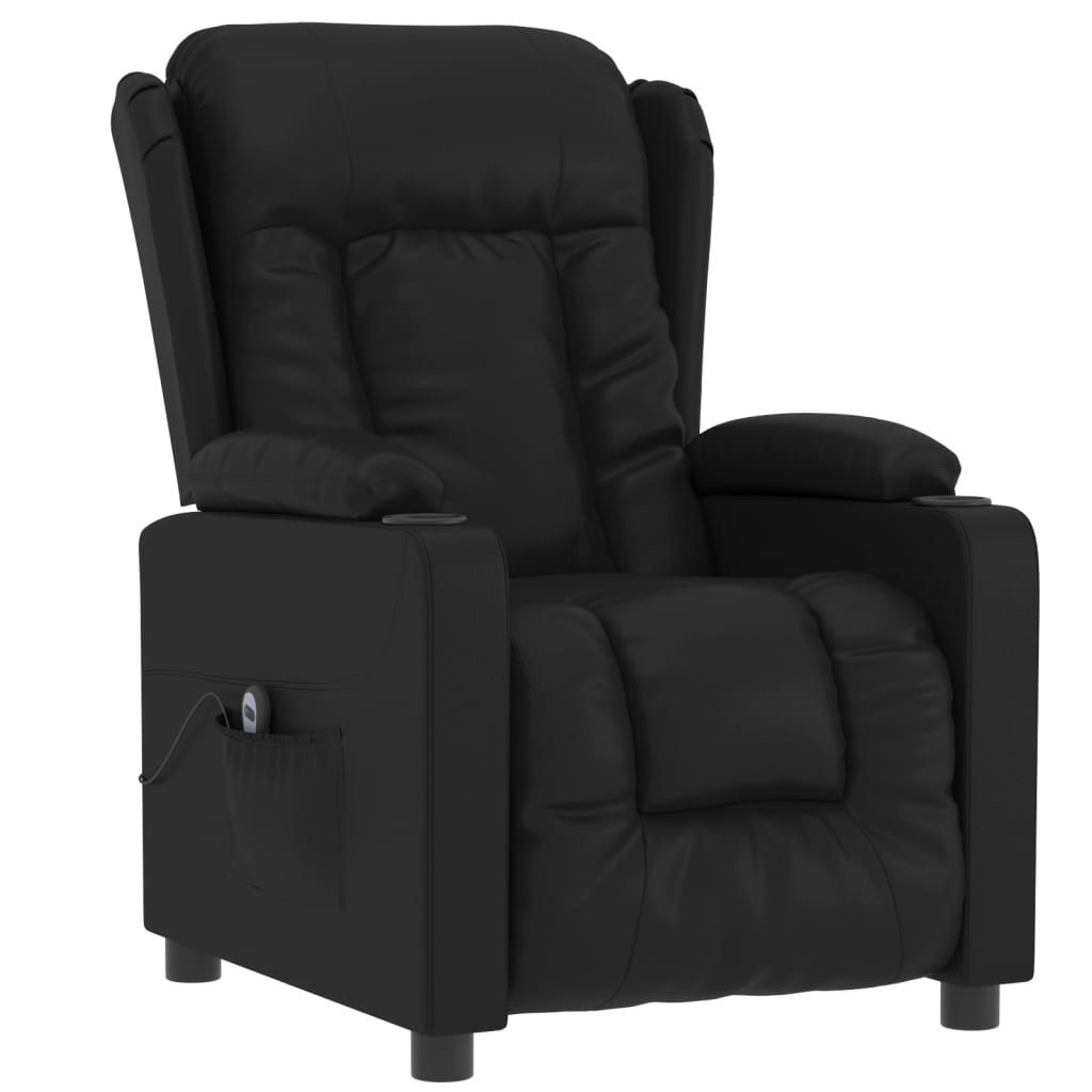 vidaXL Sessel Relaxsessel Elektrisch Schwarz Kunstleder günstig online kaufen