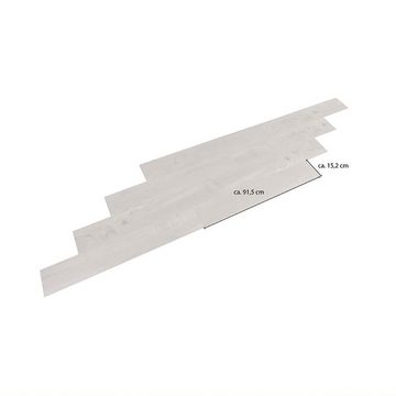 HOME DELUXE Vinylboden JANE - Nussbaumholz 1 m², Selbstklebend, Fußbodenheizung geeignet, Laminat, Bodenbelag, PVC Boden