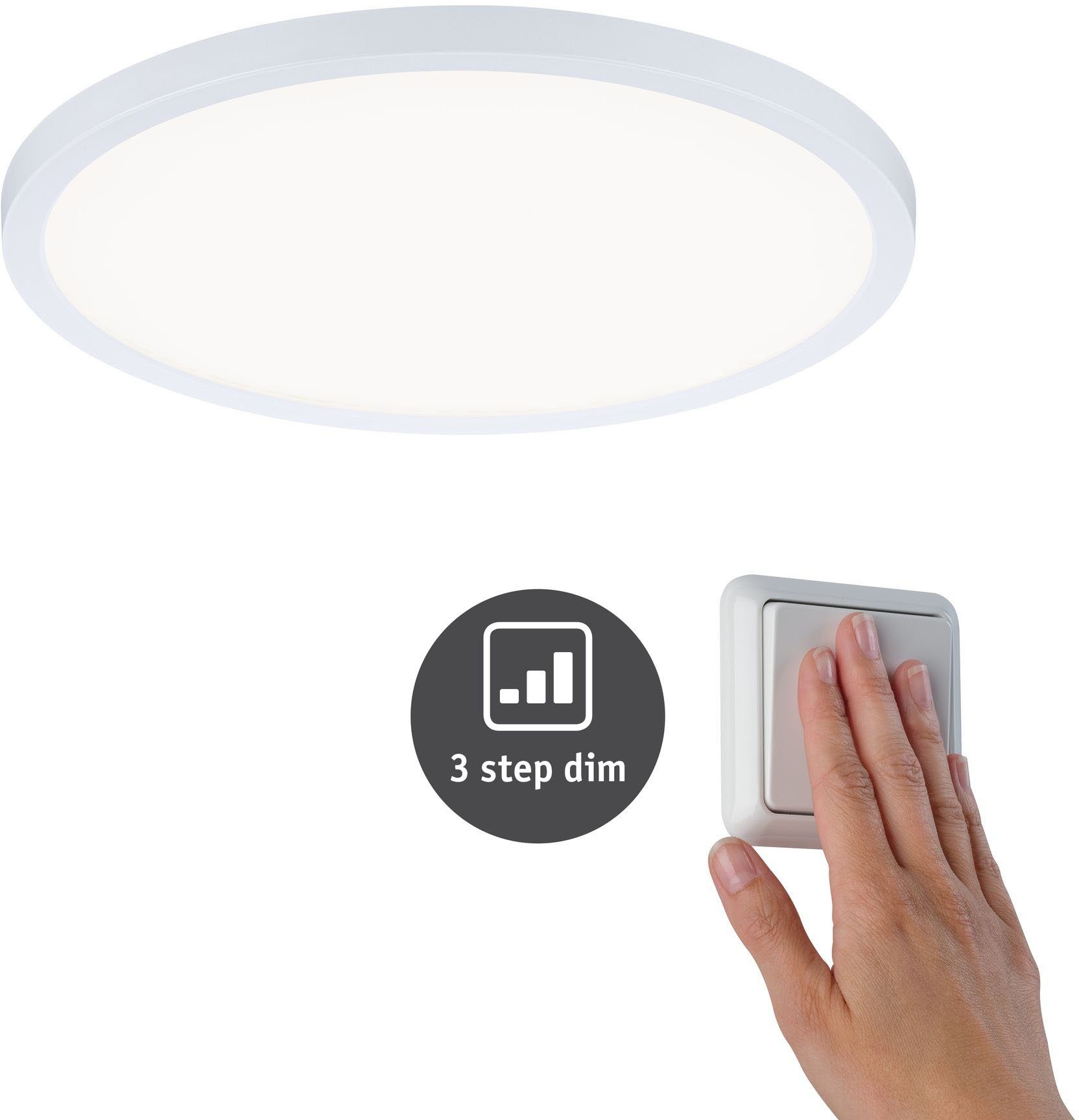 mehrere LED Helligkeitsstufen, integriert, Neutralweiß, Paulmann LED fest Einbauleuchte Areo, 3-Stufen-dimmbar LED-Modul,