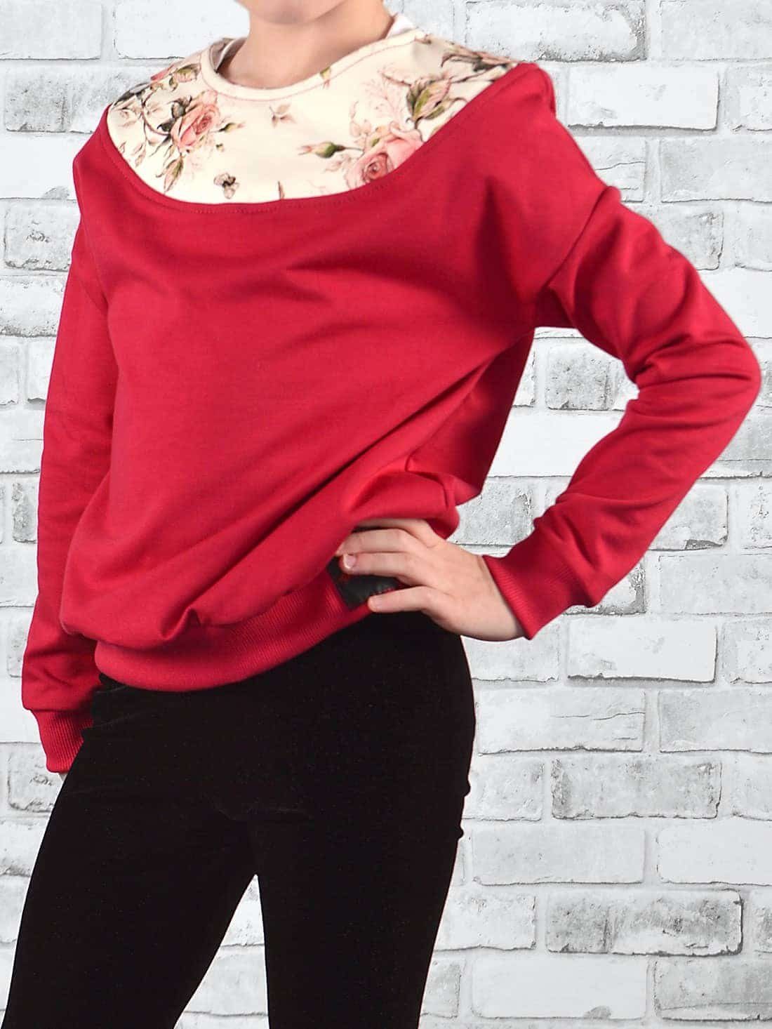 KMISSO Sweatshirt Mädchen Pullover mit Motiv (1-tlg) im eleganten Look