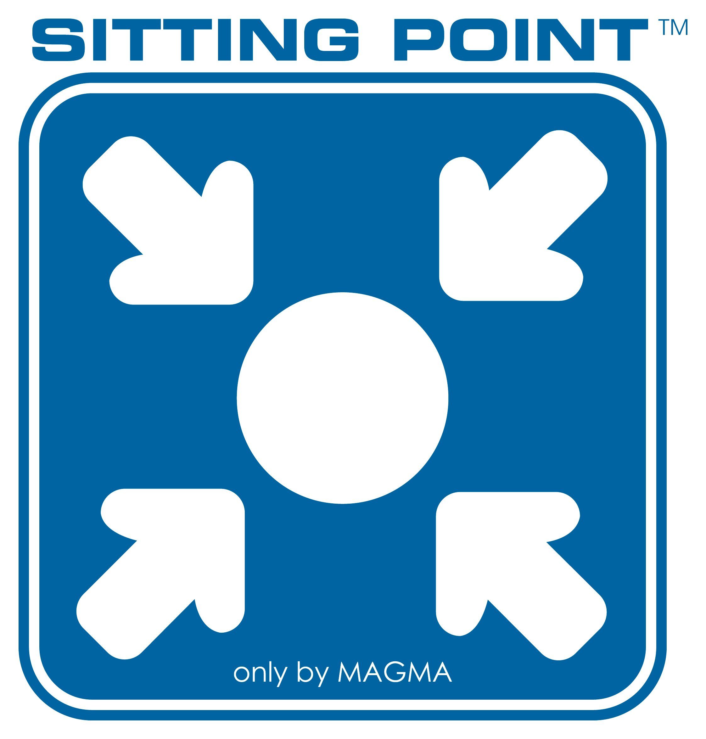 Sitting 65x65x100cm Magma Sitzsack Grau Sitzsack Point