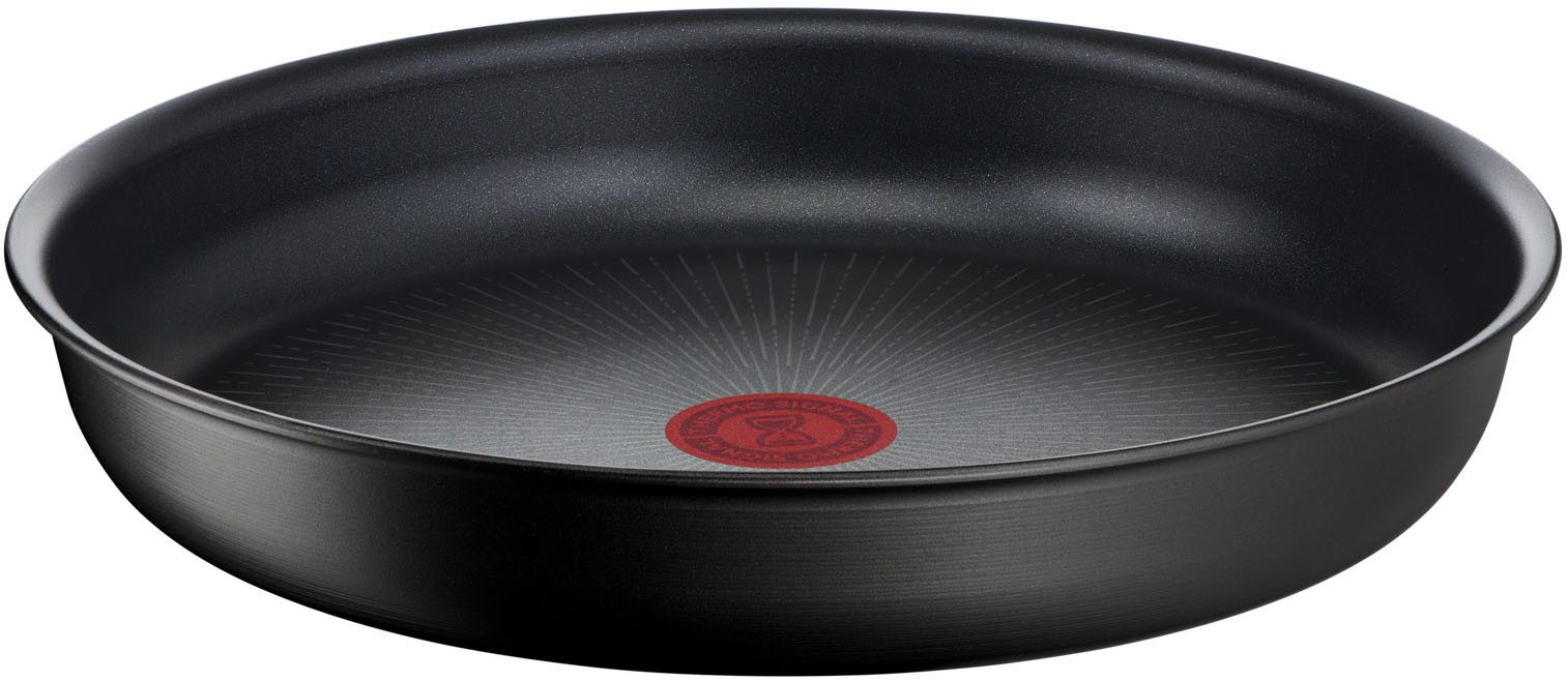 Tefal Pfannen-Set Ingenio Unlimited, Pfannenset abnehmbarer Griff, Antihaftversiegelung, Aluminium (Set, 3-tlg., 2x Pfannen Ø 22/26 cm, 1x abnehmbarer Griff, Made in France), stapelbar, platzsparend, einfache Reinigung, Induktion, L76390