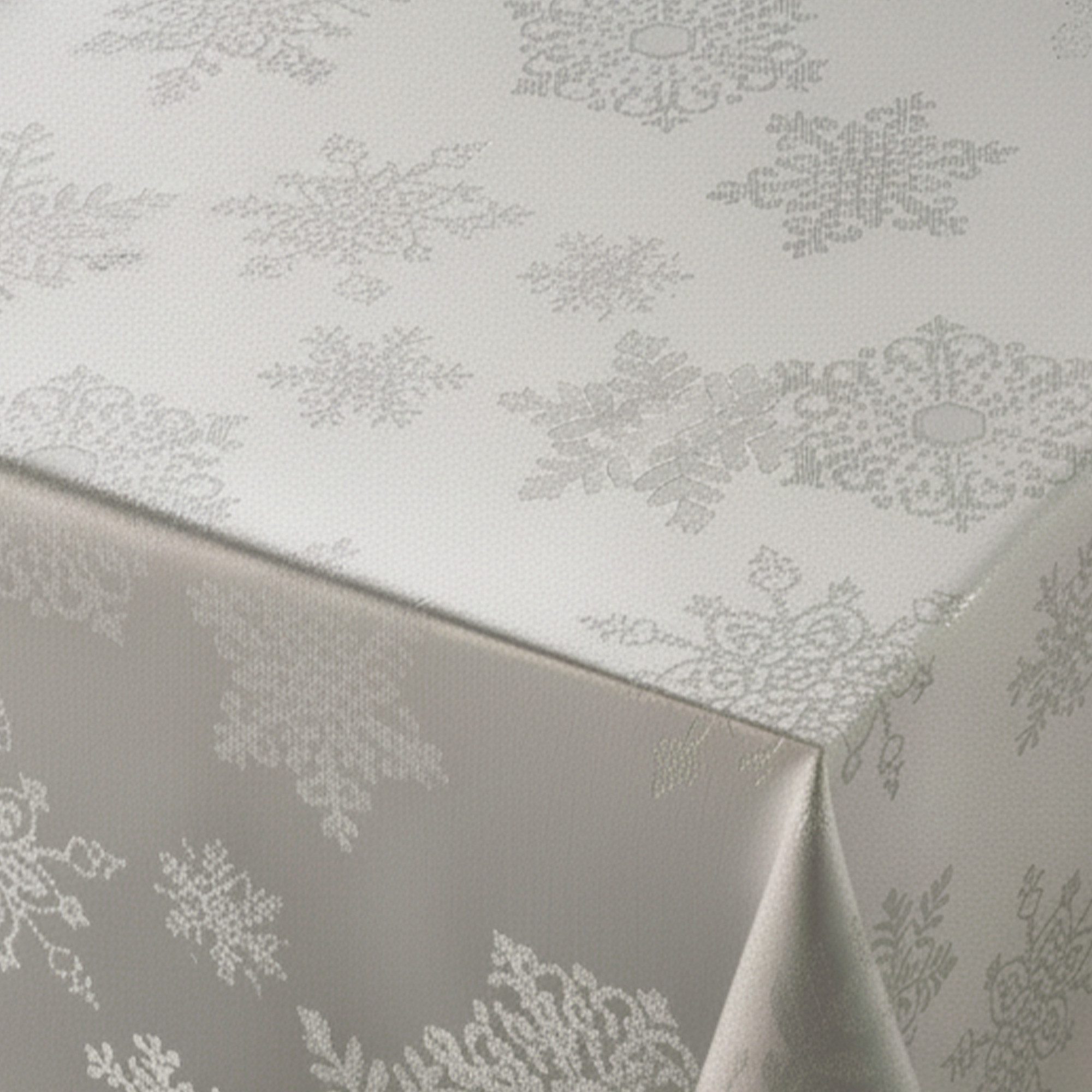 Beautex Tischdecke Lurex Tischdecke Weihnachten, Silber günstig online kaufen