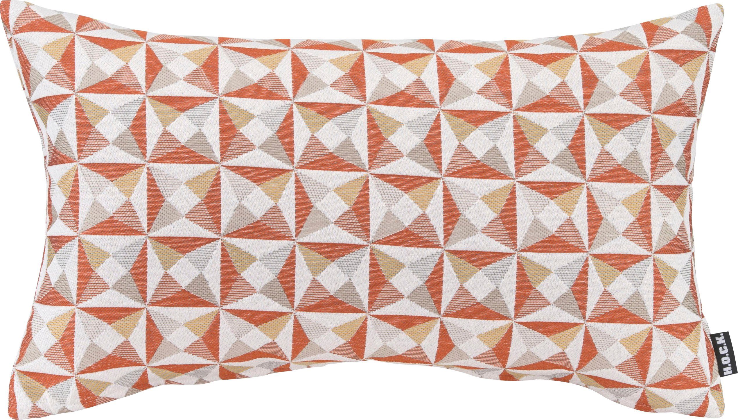 H.O.C.K. Dekokissen Cinny, Geometrisch gemustert, Kissenhülle günstig online kaufen