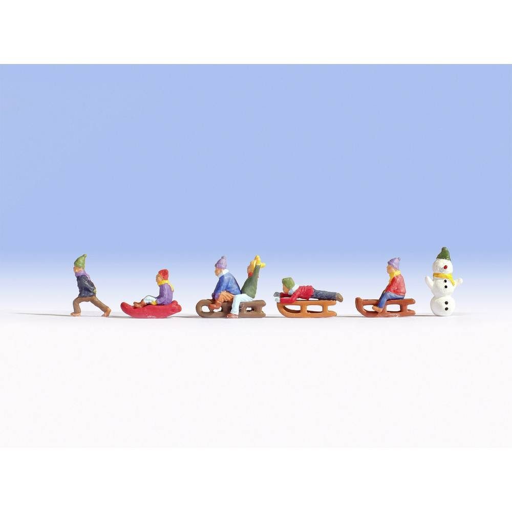 Modelleisenbahn-Figur TT Figuren Kinder im Schnee