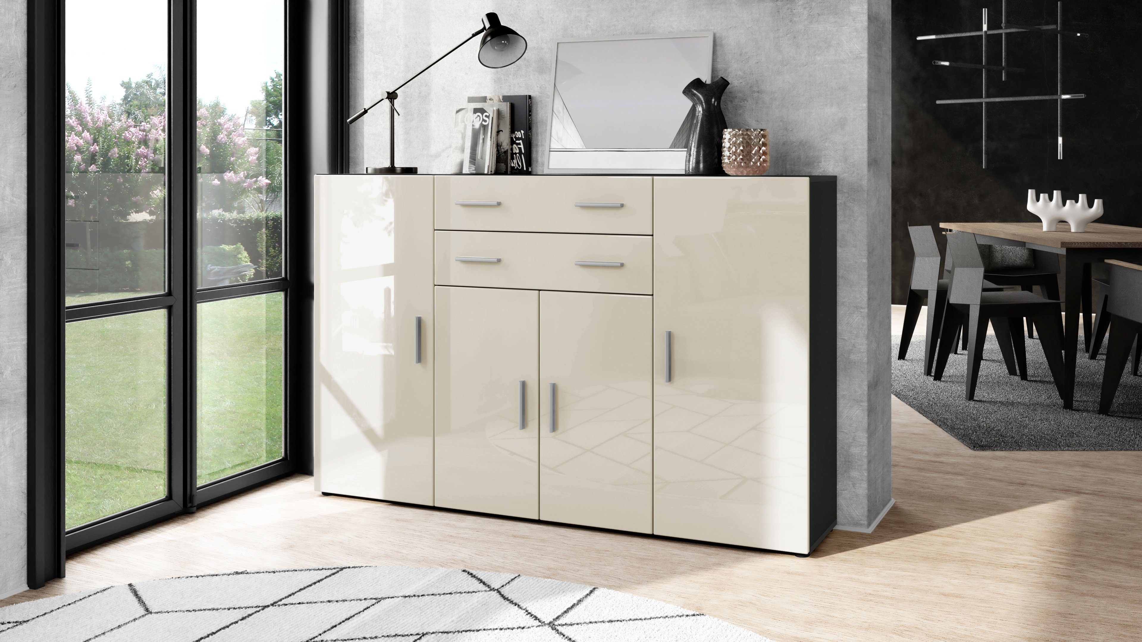 Vladon Highboard Aron (Anrichte, mit 4 günstig online kaufen