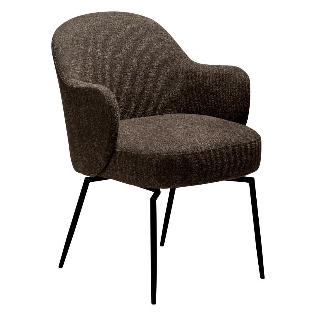 ebuy24 Esszimmerstuhl Bae Dan-Form Esszimmerstuhl mit Armlehnen, Drehfu&