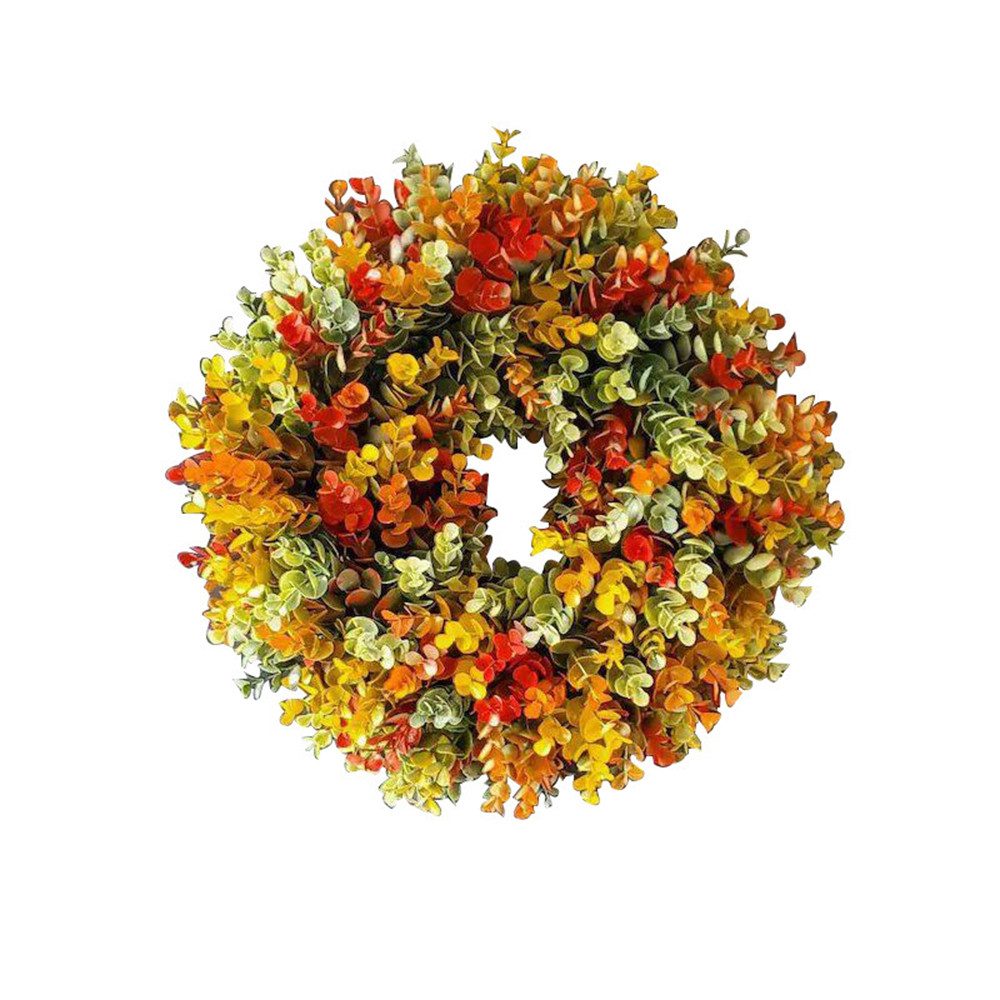 Kunstkranz Bunter Eukalyptuskranz Osterkranz Dekorative Blumenkranz, günstig online kaufen