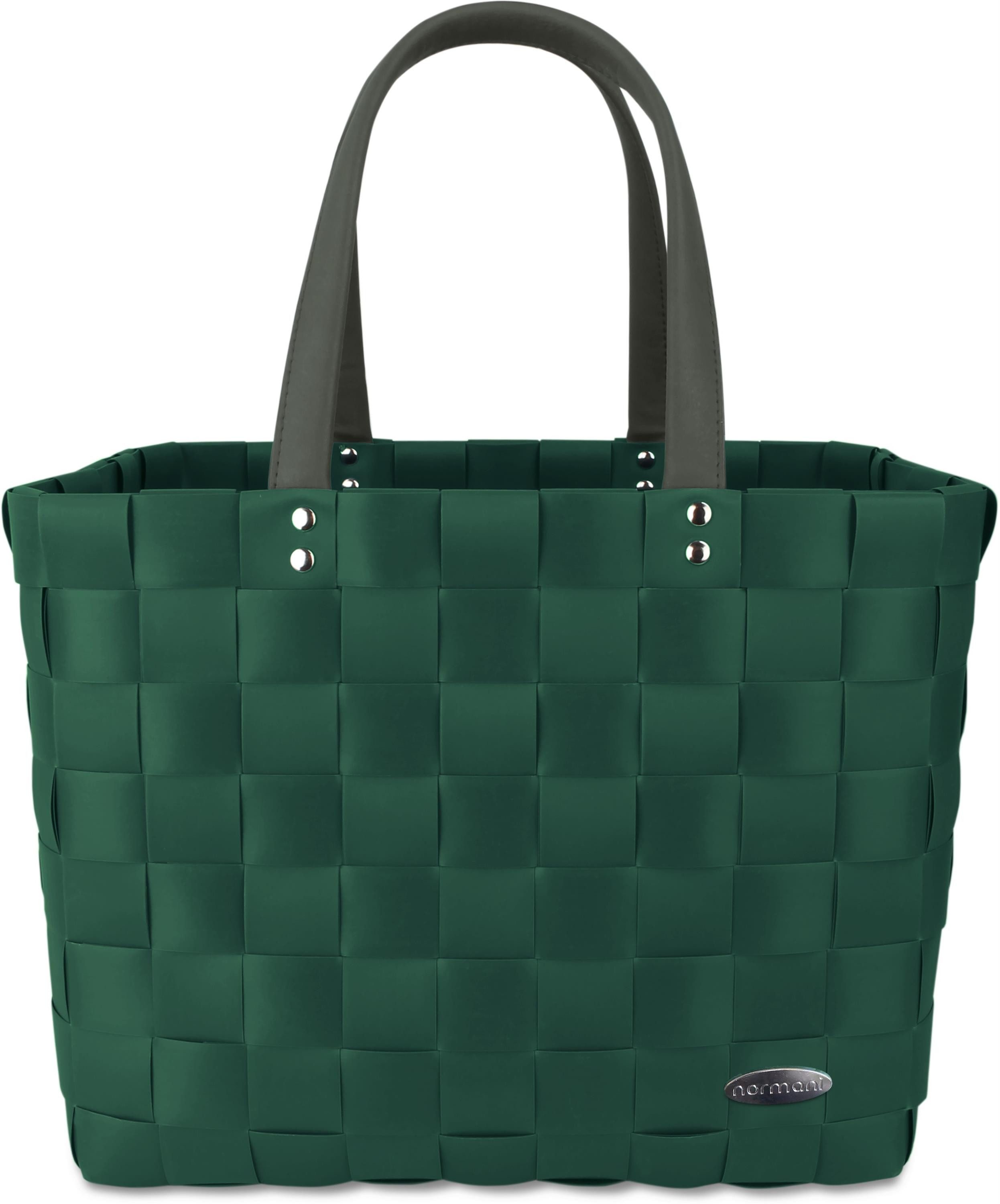 normani Einkaufskorb Einkaufskorb mit PU-Henkeln, 20 l, pflegeleichtes Material