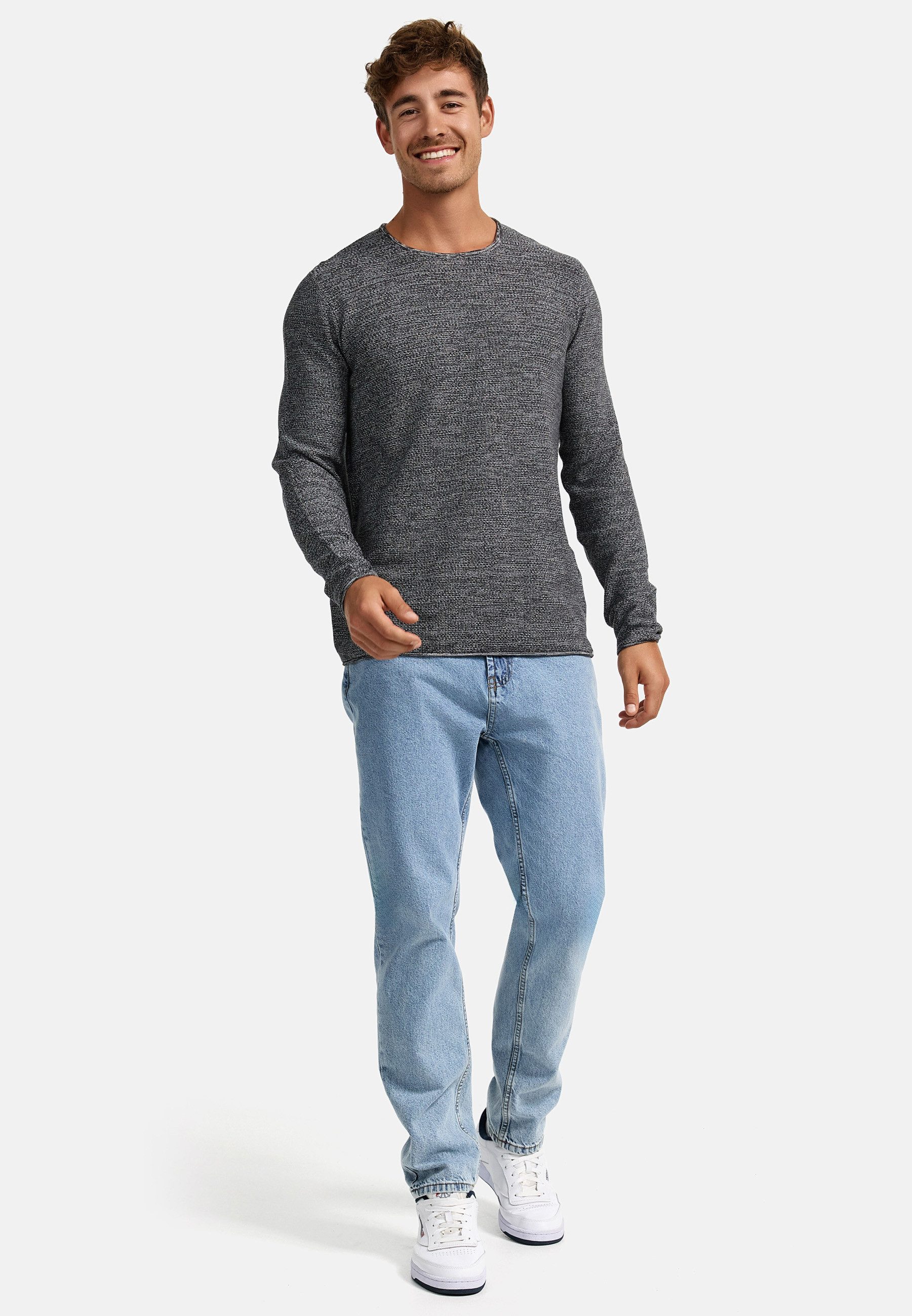 Indicode Strickpullover Herren Loakim Pullover Herrenpullover aus elastischer Baumwoll-Qualität, Rundhalsausschnitt