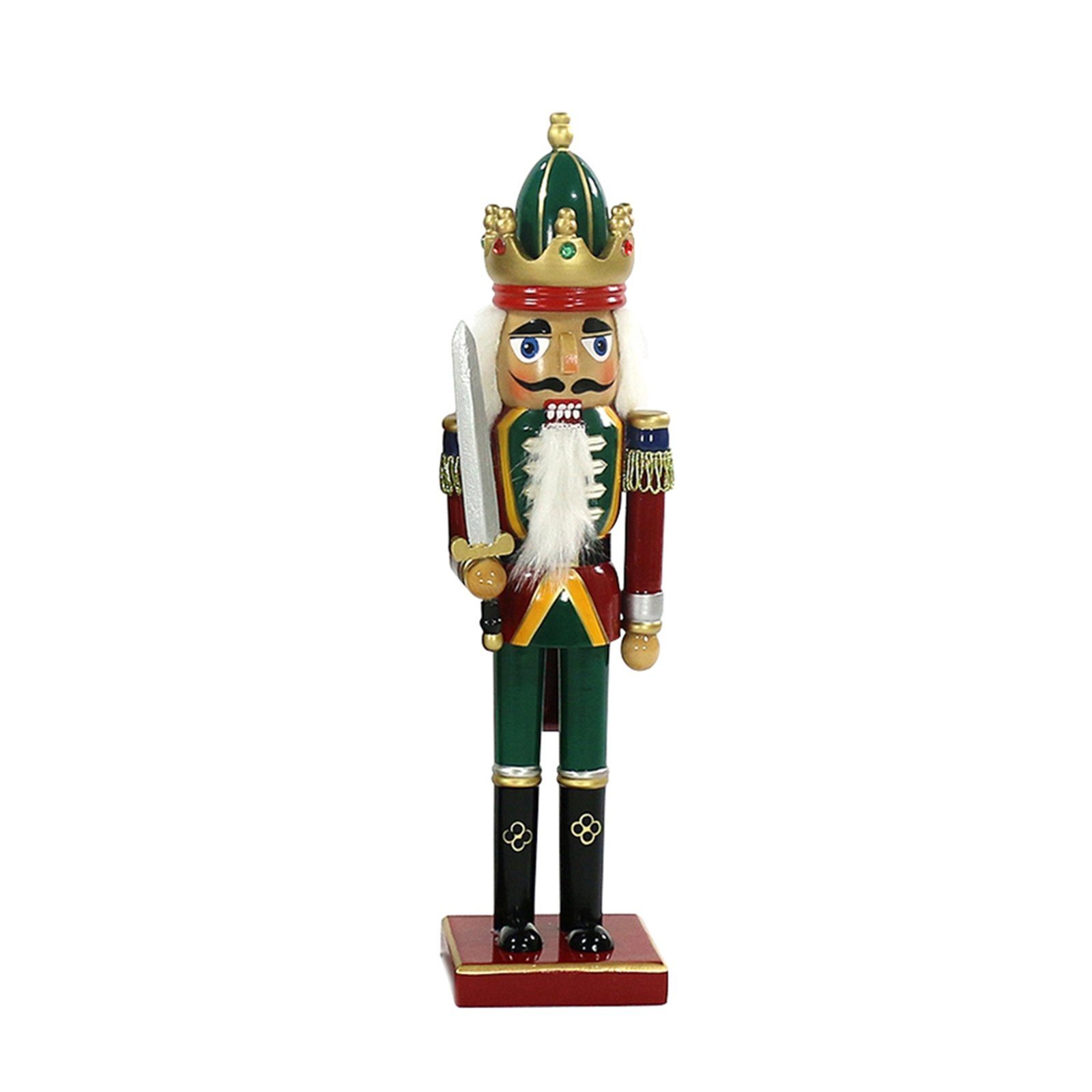 SIGRO Weihnachtsfigur Weihnachts-Nussknacker, mittel altdeutsch (1 St) mit Schwert