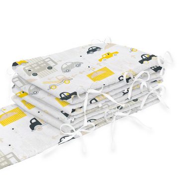 Amilian Bettnestchen Bettumrandung 420x30 cm, für Kinderbett 140x70 geeignet (rundherum), (Nestchen, Kantenschutz), Bettausstattung, Bettschlange, Umrandungen