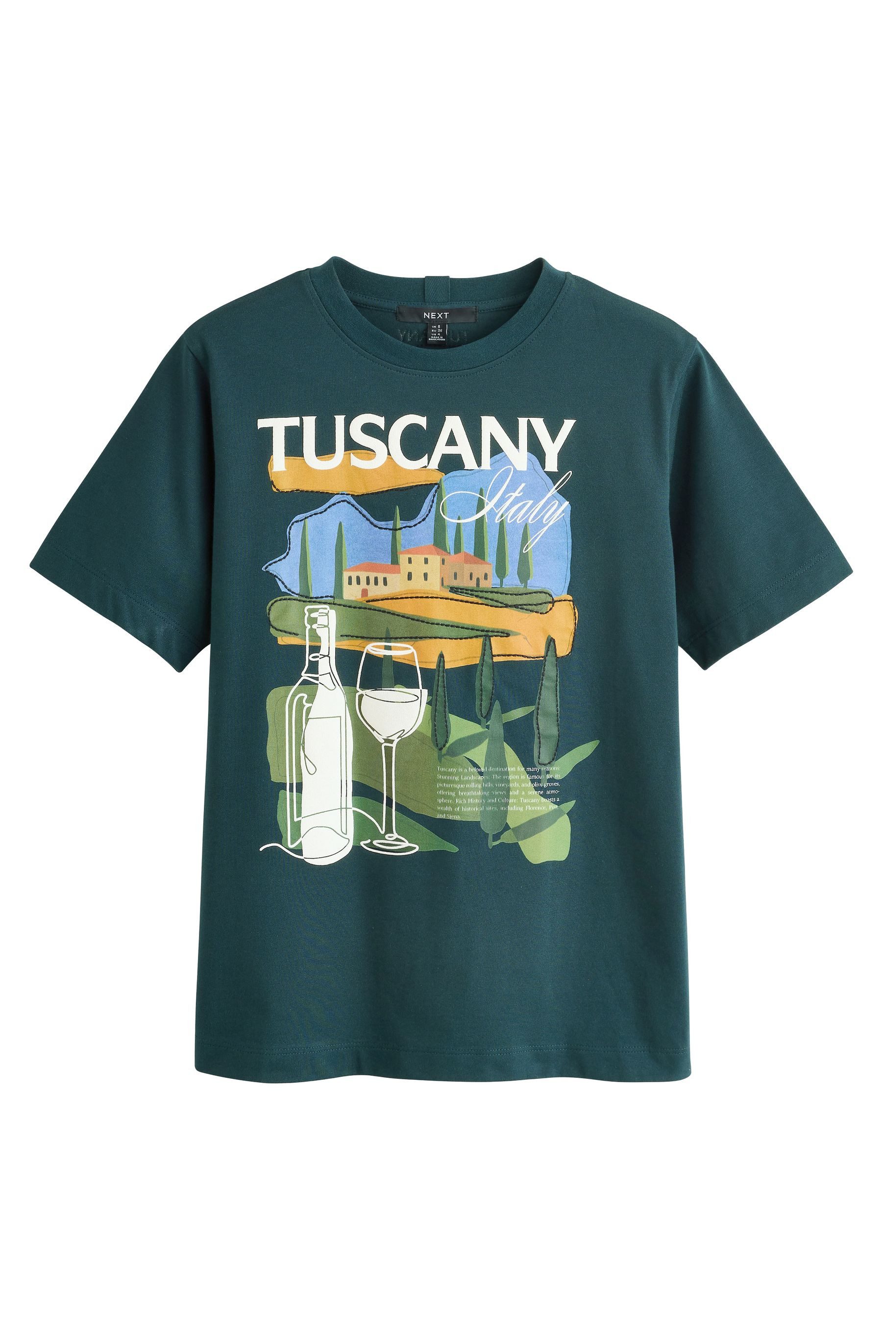 T-Shirt Schweres T-Shirt mit Provence-Grafik