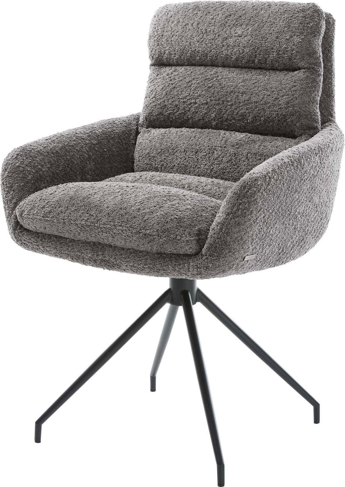 DELIFE Polsterstuhl Abelia-Flex, mit Armlehnen Kreuzgestell günstig online kaufen