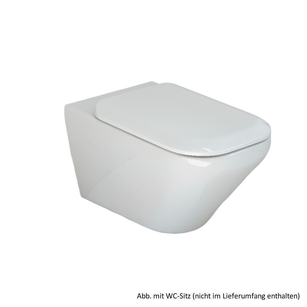 Ideal Standard WC-Komplettset Ideal Standard Tonic II Wand-Tiefspül-WC AquaBlade, weiss, K315801