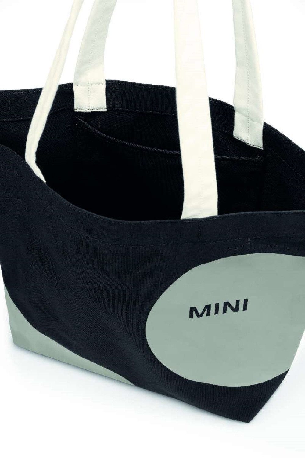 MINI Schultertasche MINI Shopper – Wasserabweisend Car Face Print 13 l Volumen Tasche (1-tlg)