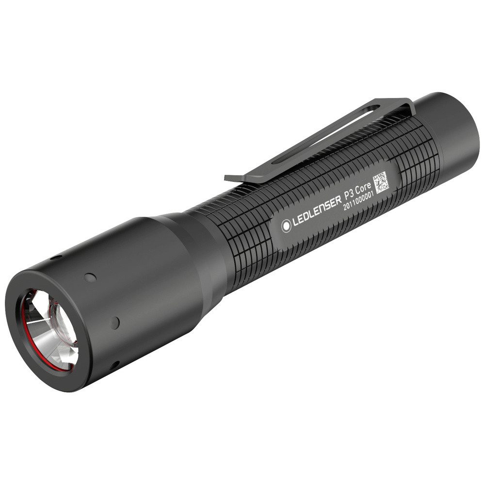 Taschenlampe Ledlenser P3 Core LED Taschenlampe mit Gürtelclip batteriebetrieben 90