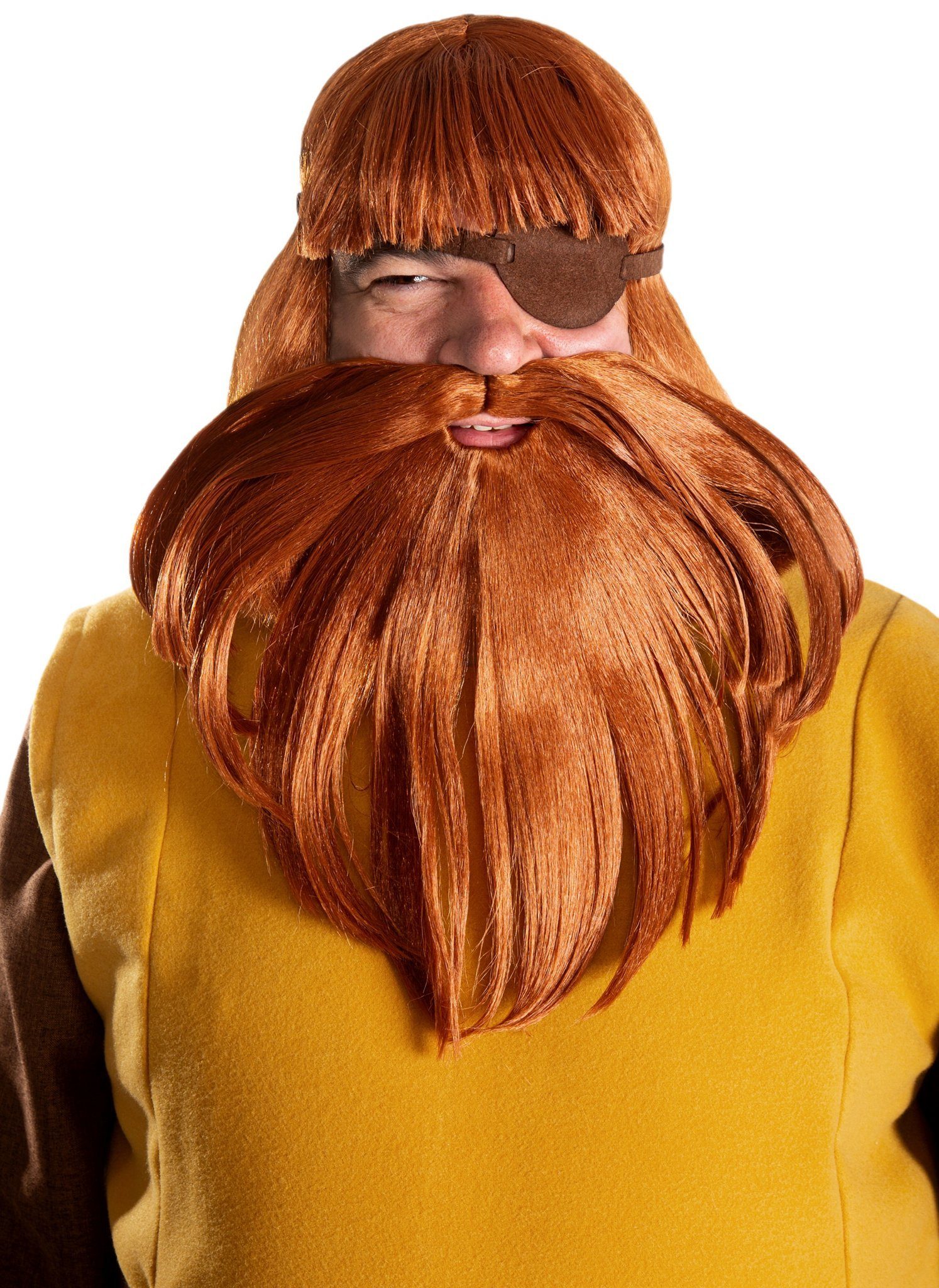 Maskworld Kostüm Wickie Halvar Perücke-Bart-Set, Der buschige Bart und die  markanten Haare von Wickies Papa