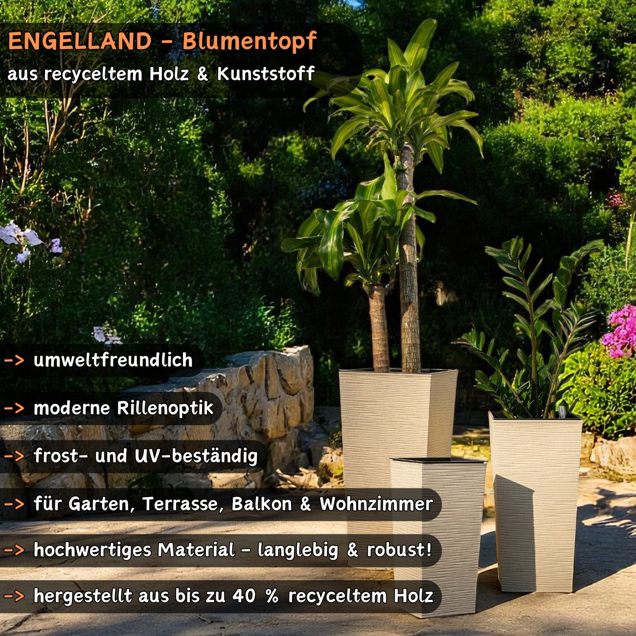 Engelland Pflanzkübel 3er Set Blumentöpfe aus günstig online kaufen