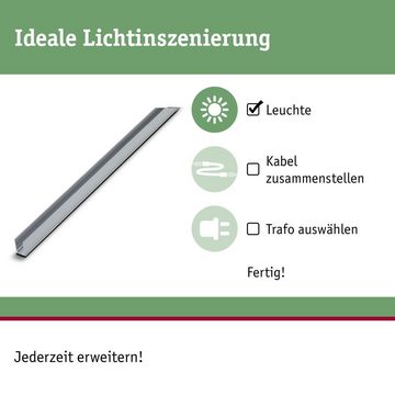 Paulmann LED-Stripe-Profil Plug & Shine Neon LED Stripe Aluminiumprofil 1m, 1-flammig, LED Streifen Profilelemente