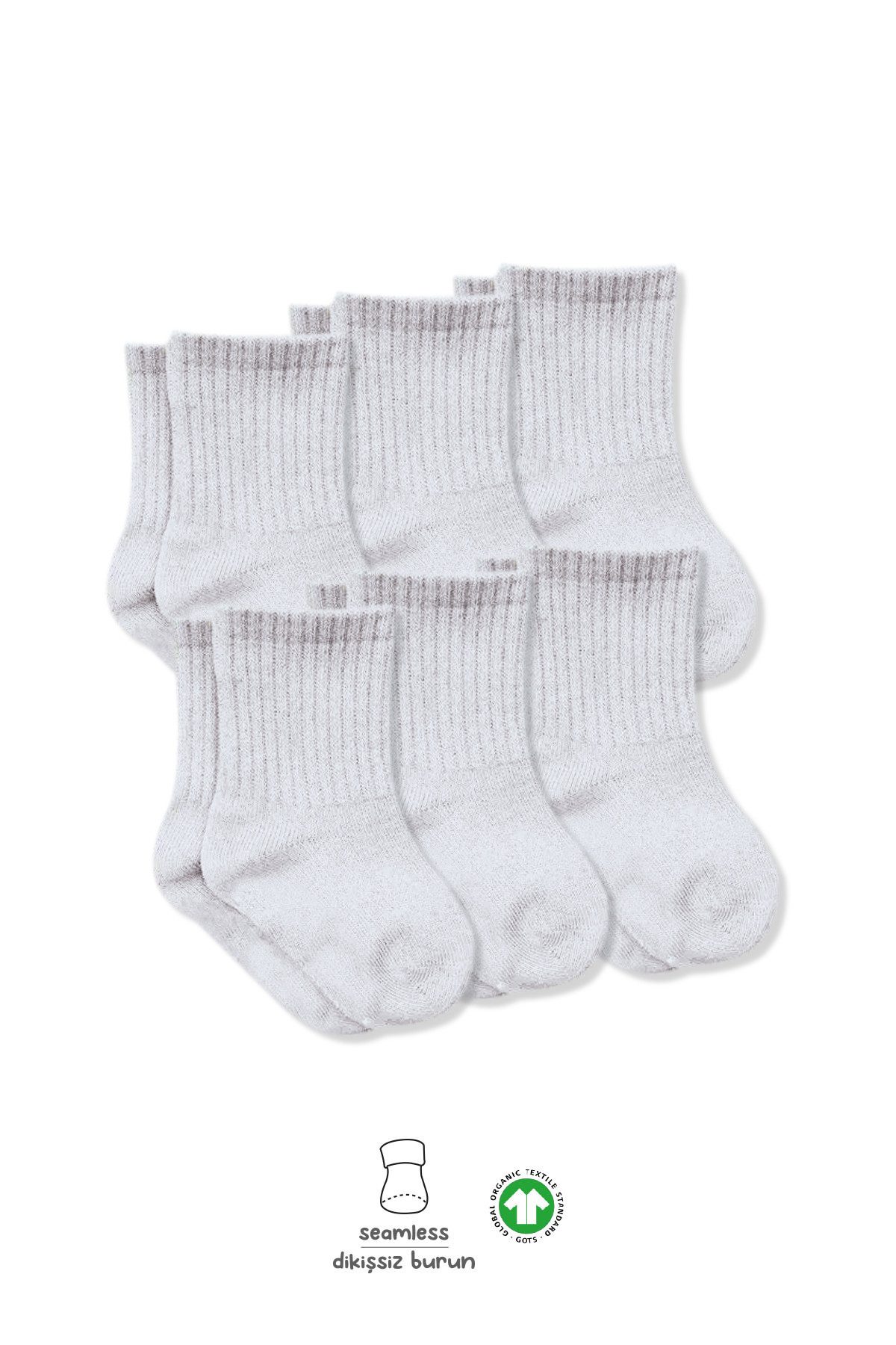 bistyle Socken für Babys Neugeborene Babysocken Jungen Mädchen Kurzsocken (Set, 6-Paar, 6er-Pack) gerippt Bio-Baumwolle GOTS zertifiziert 0-6 Monate bis 2-3 Jahre