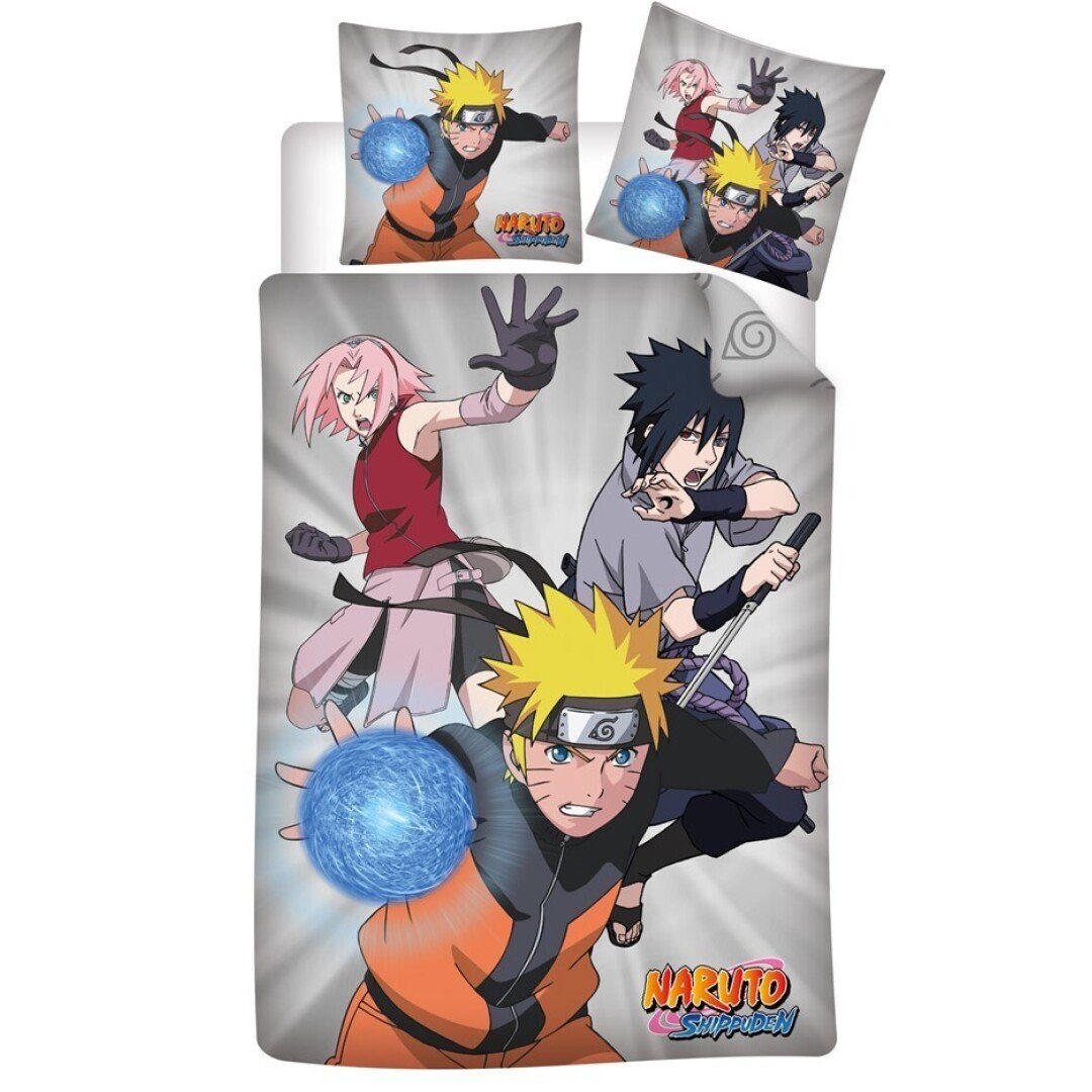 Bettwäsche Naruto Shippuden Bettwäsche 2tlg Set, Naruto, Mikrofaser, 2 teilig, Deckenbezug: 135/140x200 cm Kissenbezug: 63x63 cm