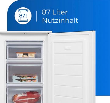 exquisit Gefrierschrank GS81-040D weiss, 85 cm hoch, 55 cm breit