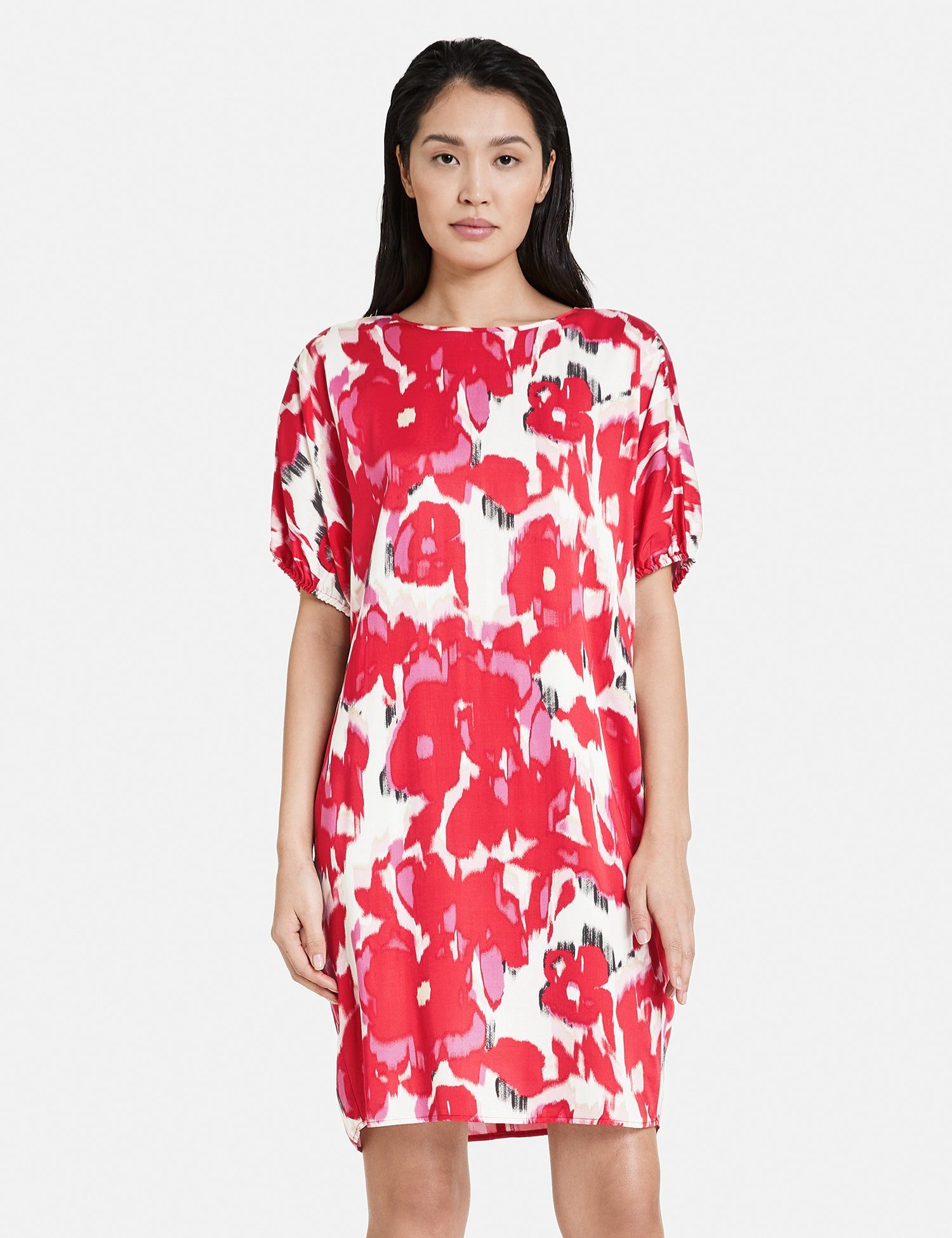 Zum günstigen Preis erhalten! Taifun Minikleid Kleid Viskose aus satinierter