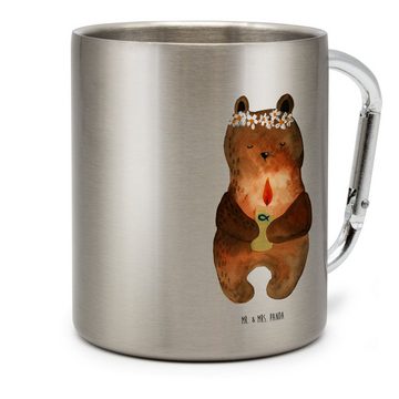 Mr. & Mrs. Panda Tasse Bär Kommunion - Transparent - Geschenk, Tasse, Gottes Segen, Becher, Edelstahl, Einzigartiges Design