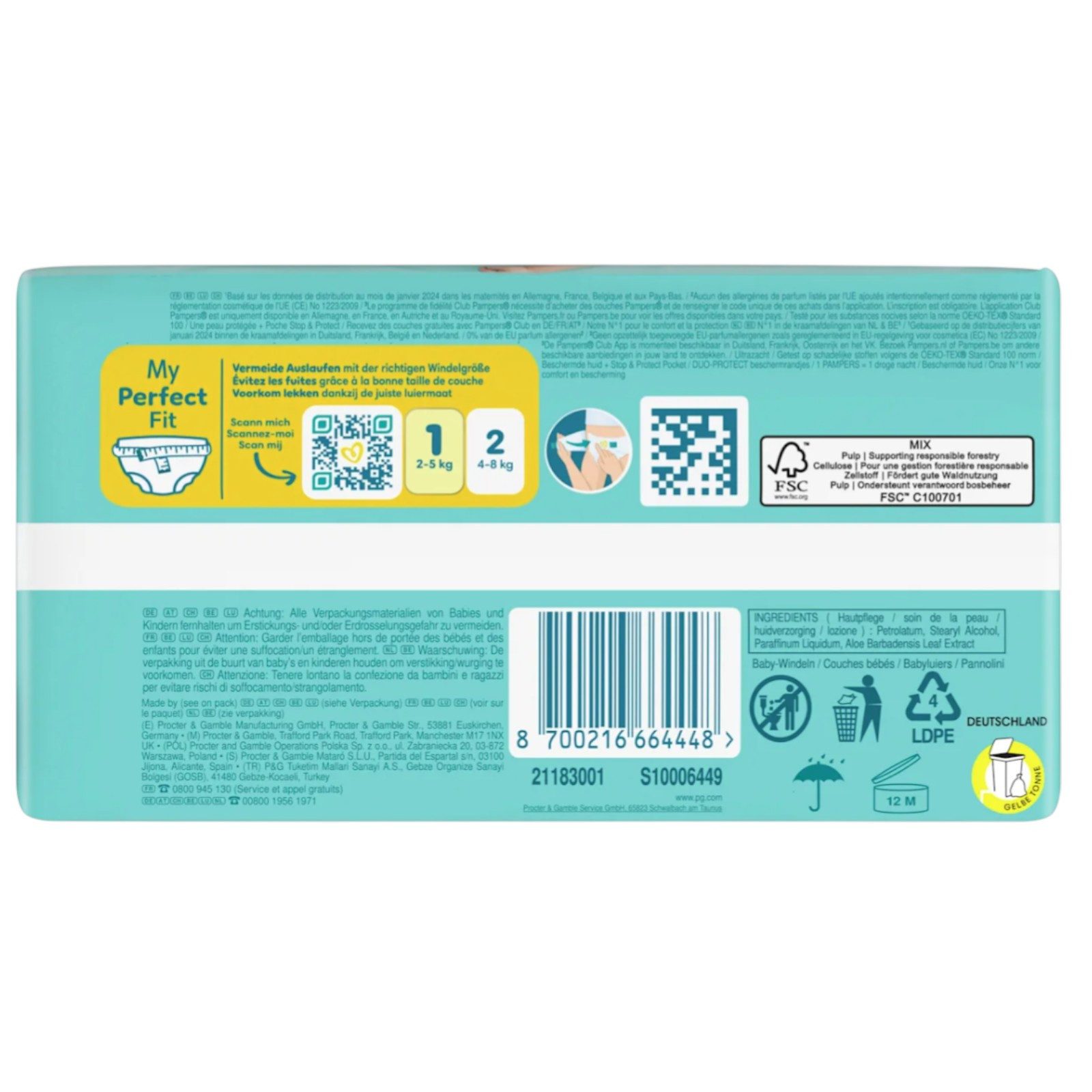Windeln Windeln Premium Protection Gr.1 Newborn (2-5 kg), 24 St