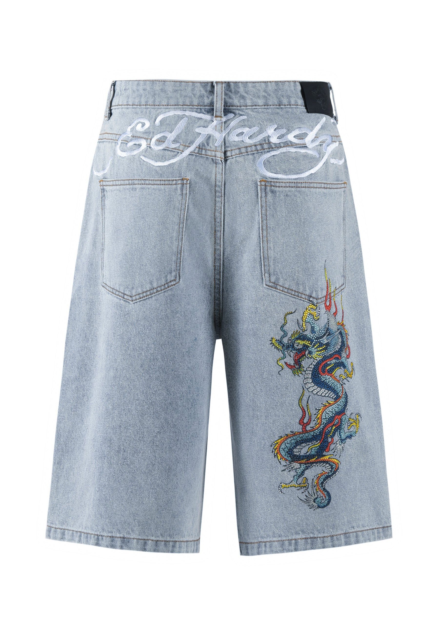 Ed Hardy Jeansshorts Short Jeans Ed Hardy Battle-Dragon Diama