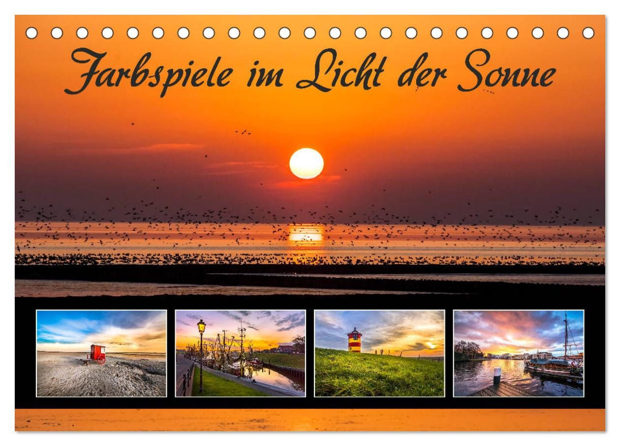 CALVENDO Wandkalender Farbspiele im Licht der Sonne (Tischkalender 2026 DIN A5 quer), CALVEN