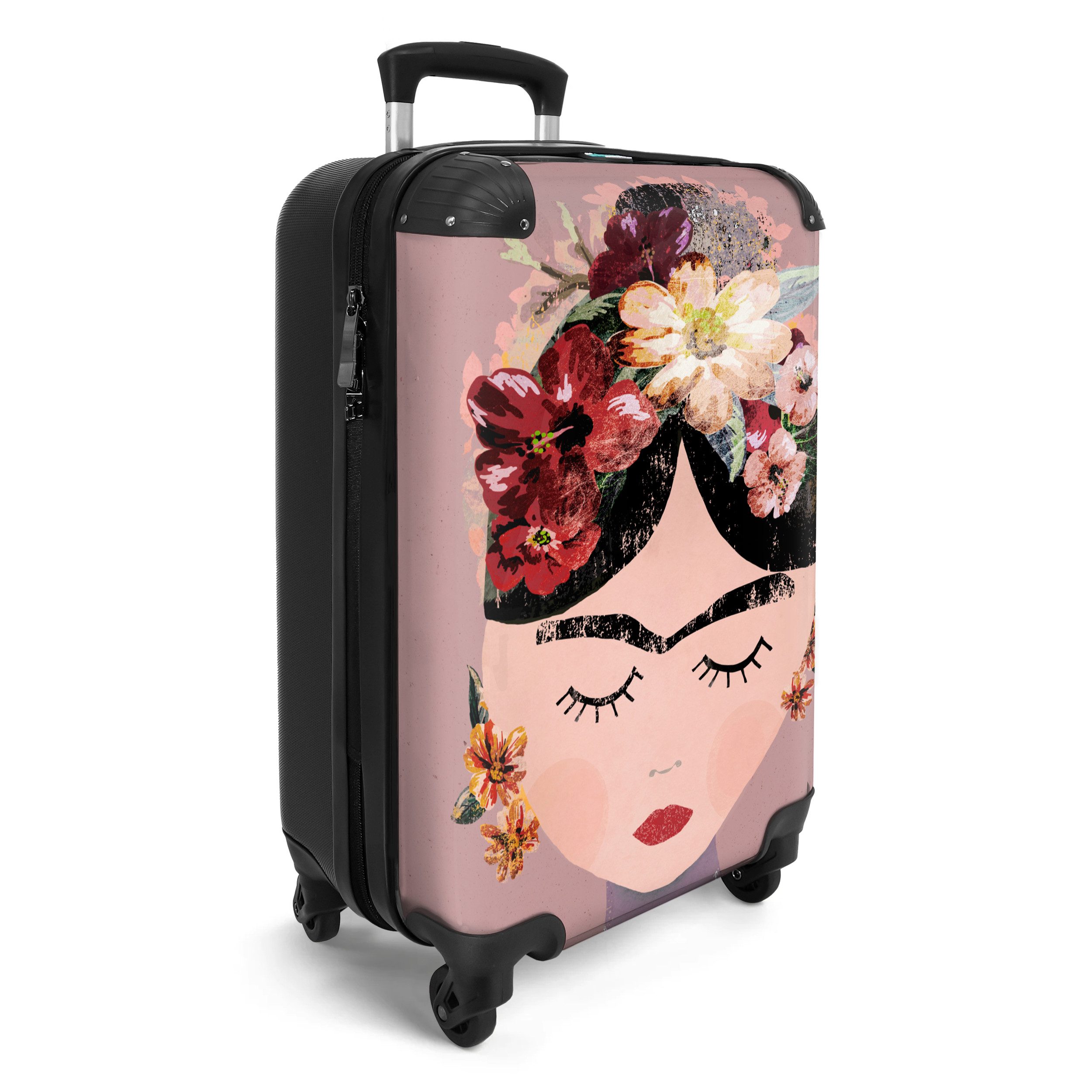 NoBoringSuitcases.com© Hartschalen-Trolley Pastell - Frau - günstig online kaufen