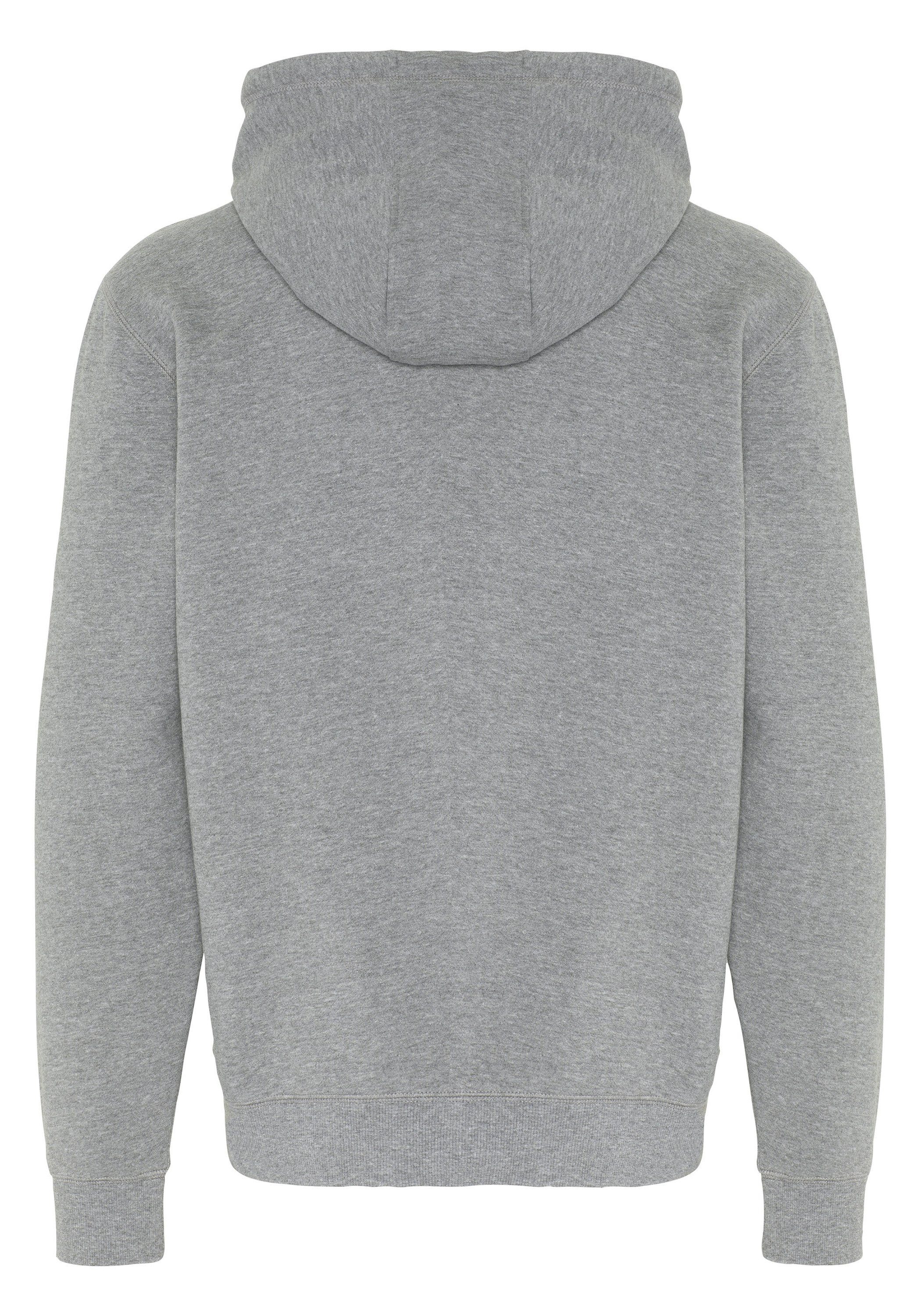 Chiemsee Kapuzensweatshirt Hoodie grau Baumwollmix mit mittel 1 respect-Print aus