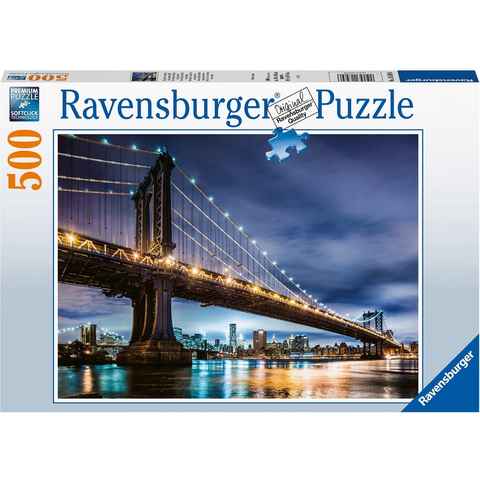 Ravensburger Puzzle New York - die Stadt, die niemals schläft, 500 Puzzleteile, Made in Germany, FSC® - schützt Wald - weltweit