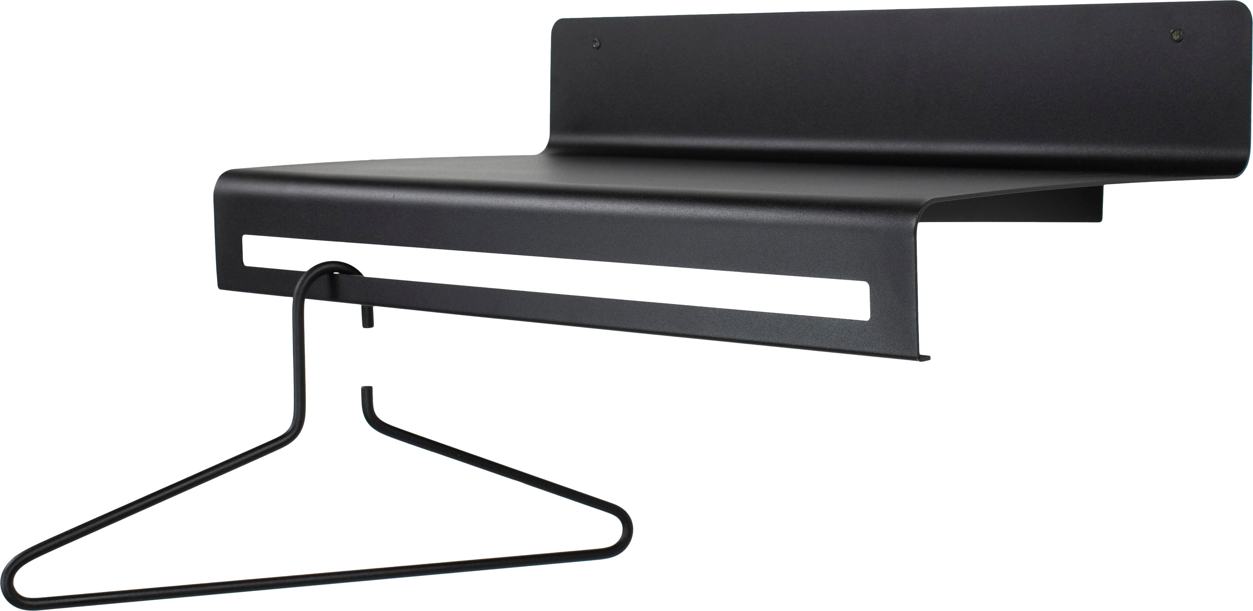 Spinder Design Garderobenleiste SWAY 60 (1 St), 2-in-1 Wandregal + Garderobe