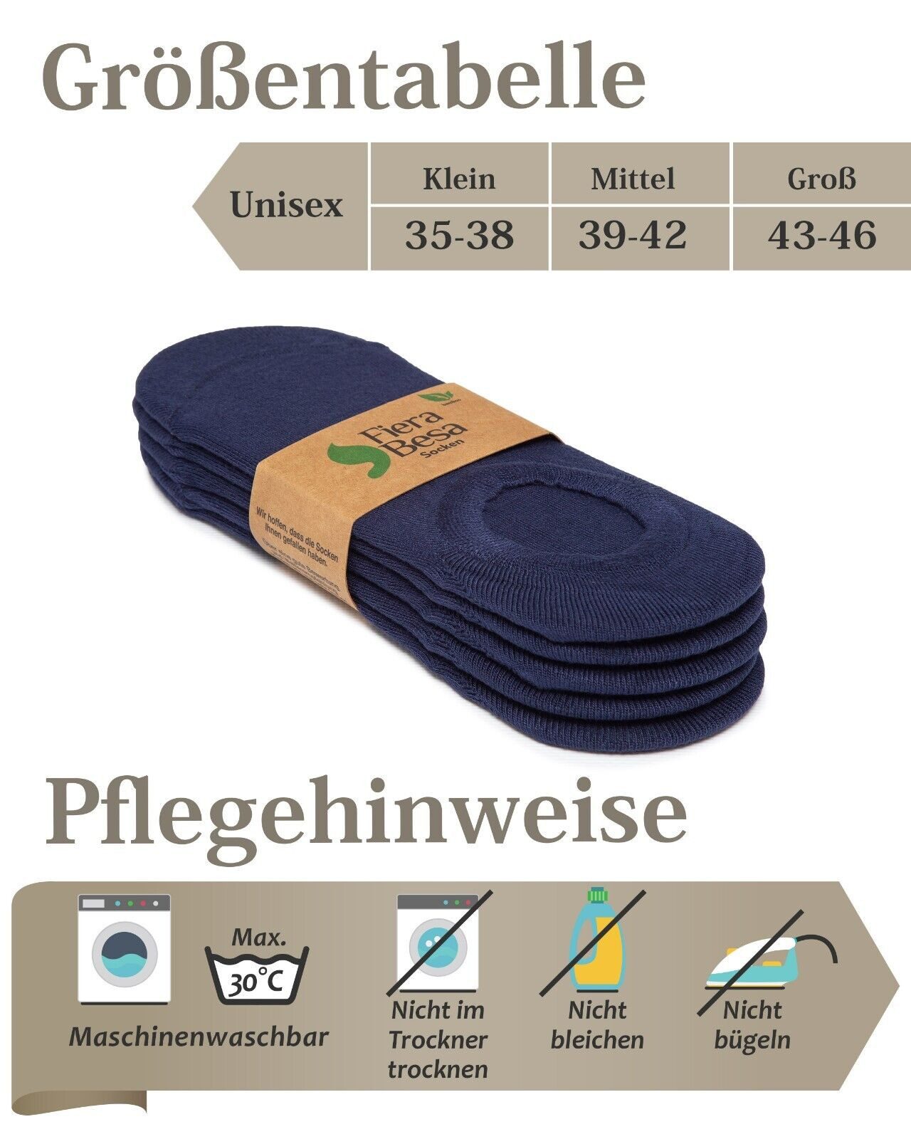 Sneakersocken 5 Paar Damen & Herren, Unisex-Socken, Füßlinge