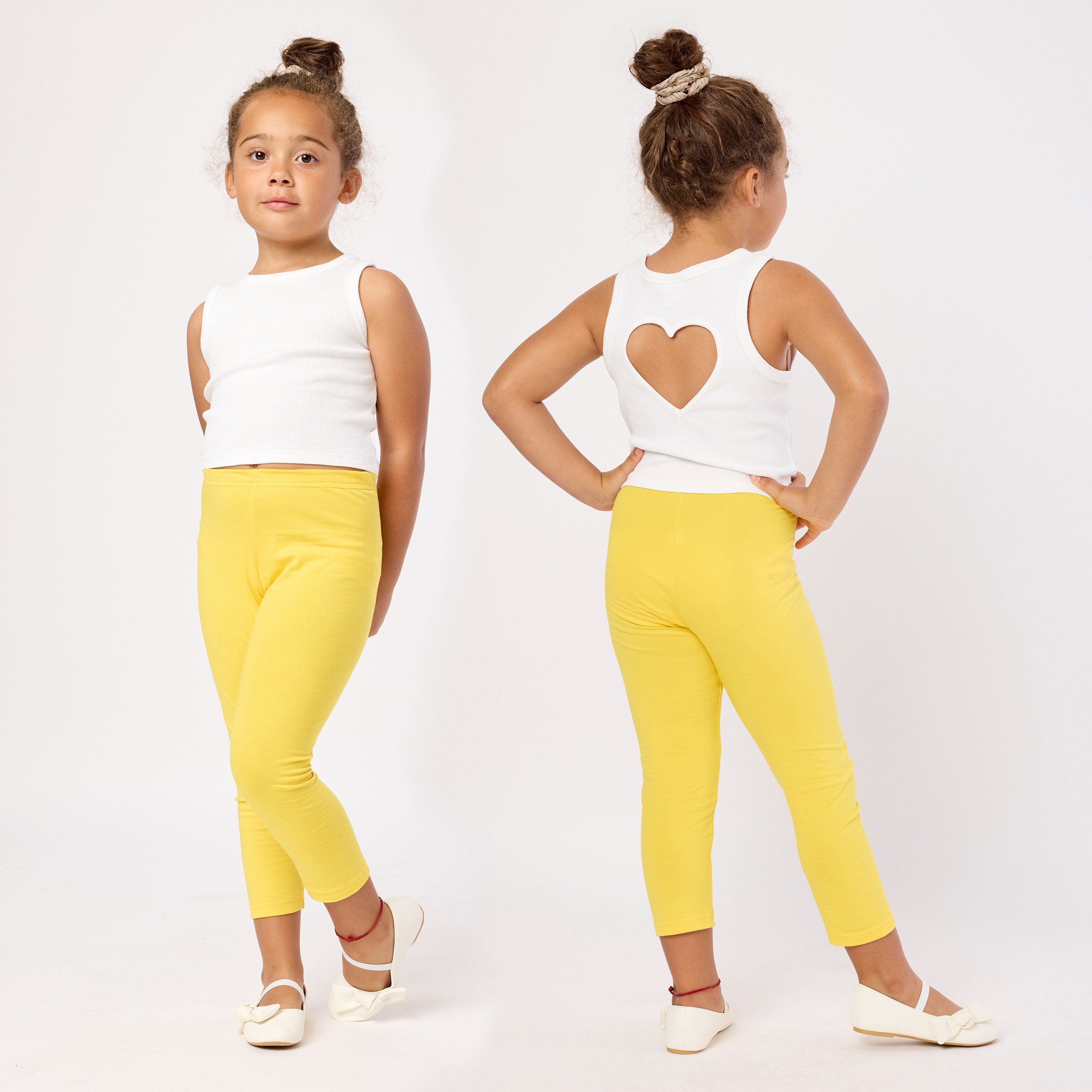 Merry Style Leggings Mädchen 3/4 Capri MS10-131 (1-tlg) elastischer Bund