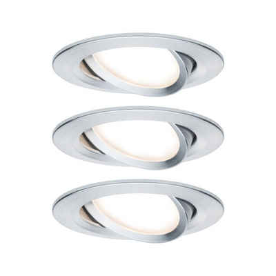 Paulmann LED Einbauleuchte LED Einbauleuchte Coin Basisset schwenkbar rund, Schwenkbar, Geringe Einbautiefe